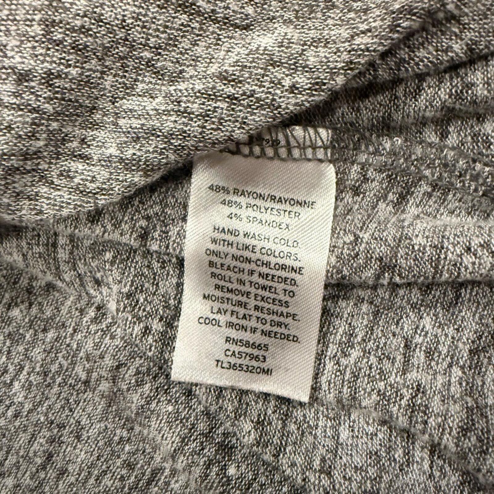 Leather Leith Gray Marled Sleeveless Dress S Soft Stretch Mini Shift Size S / US 4 / IT 40 - 7 Thumbnail