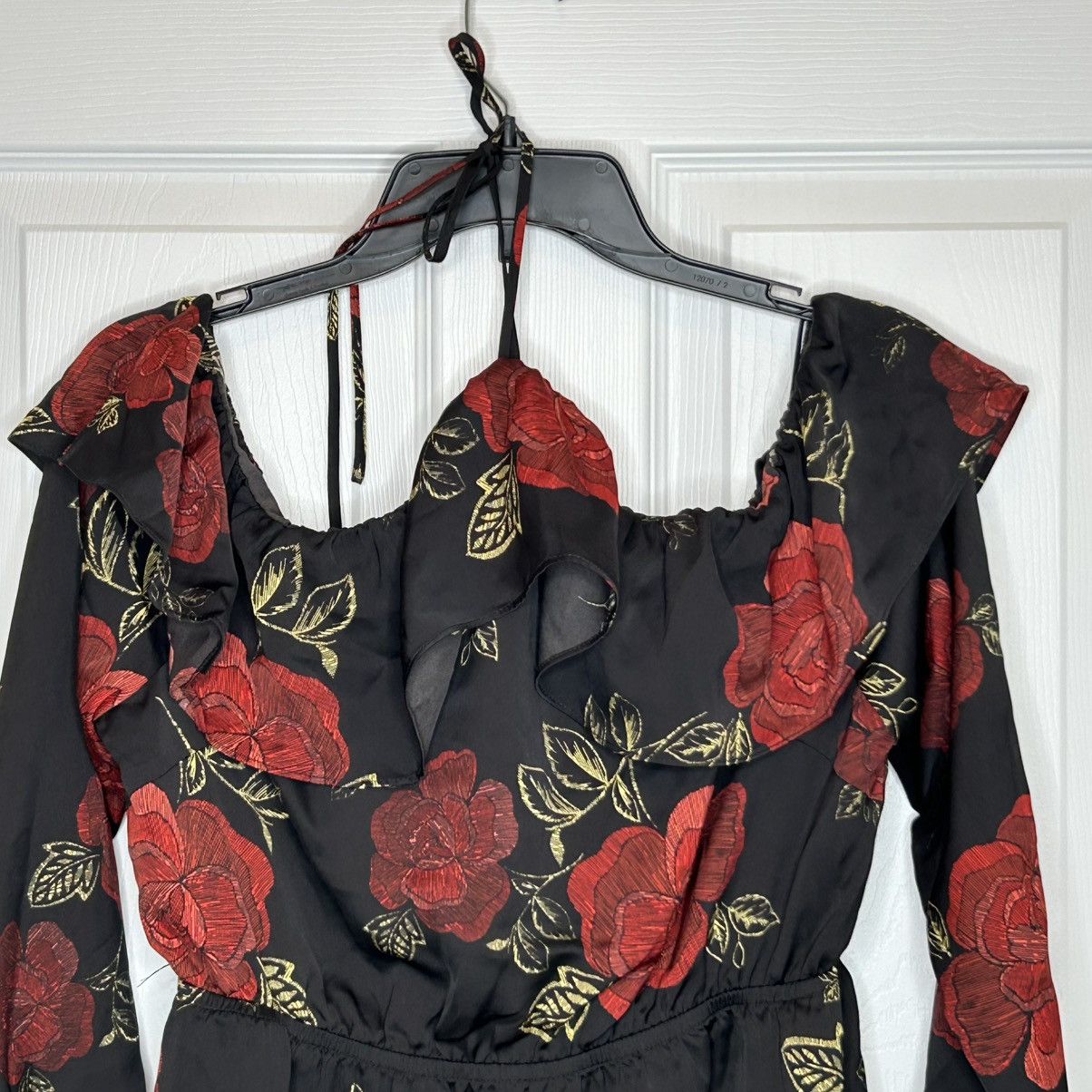 Other Cupcakes & Cashmere Red and Black Floral Halter Dress Size M Size M / US 6-8 / IT 42-44 - 5 Thumbnail
