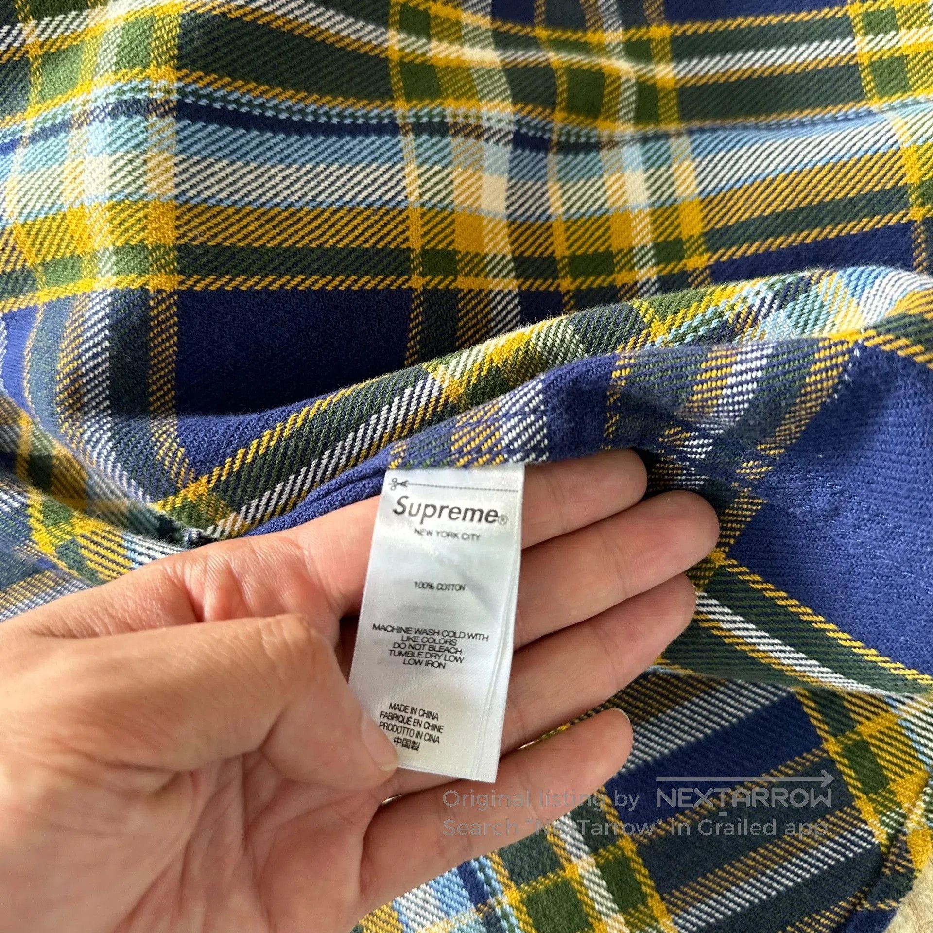 Supreme Supreme Old English Plaid Flannel Shirt. Size US M / EU 48-50 / 2 - 7 Thumbnail