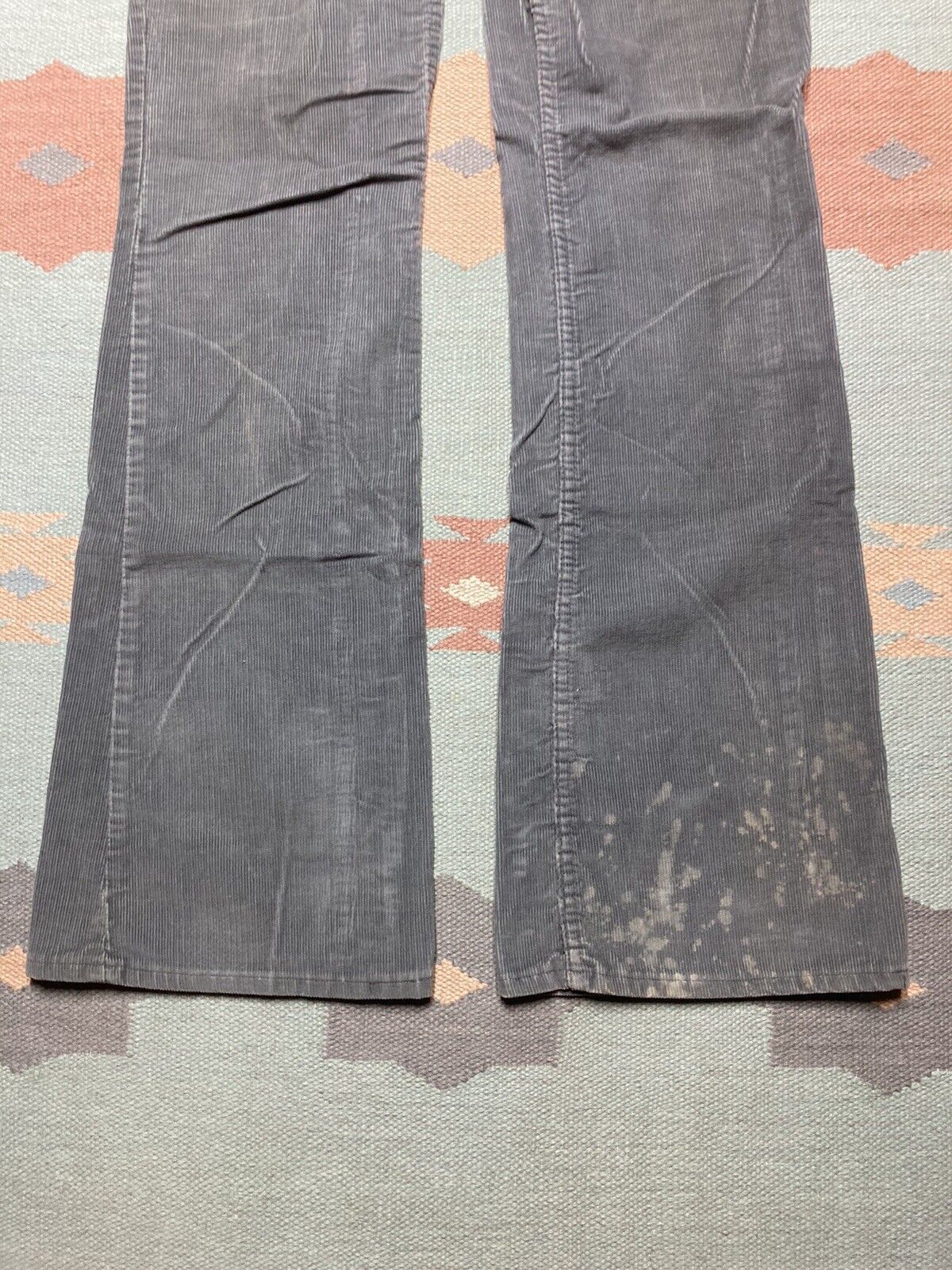 Vintage × Wrangler 70s wrangler corduroy pants flare bell bottoms hippie 31x34 Size 31" - 6 Thumbnail
