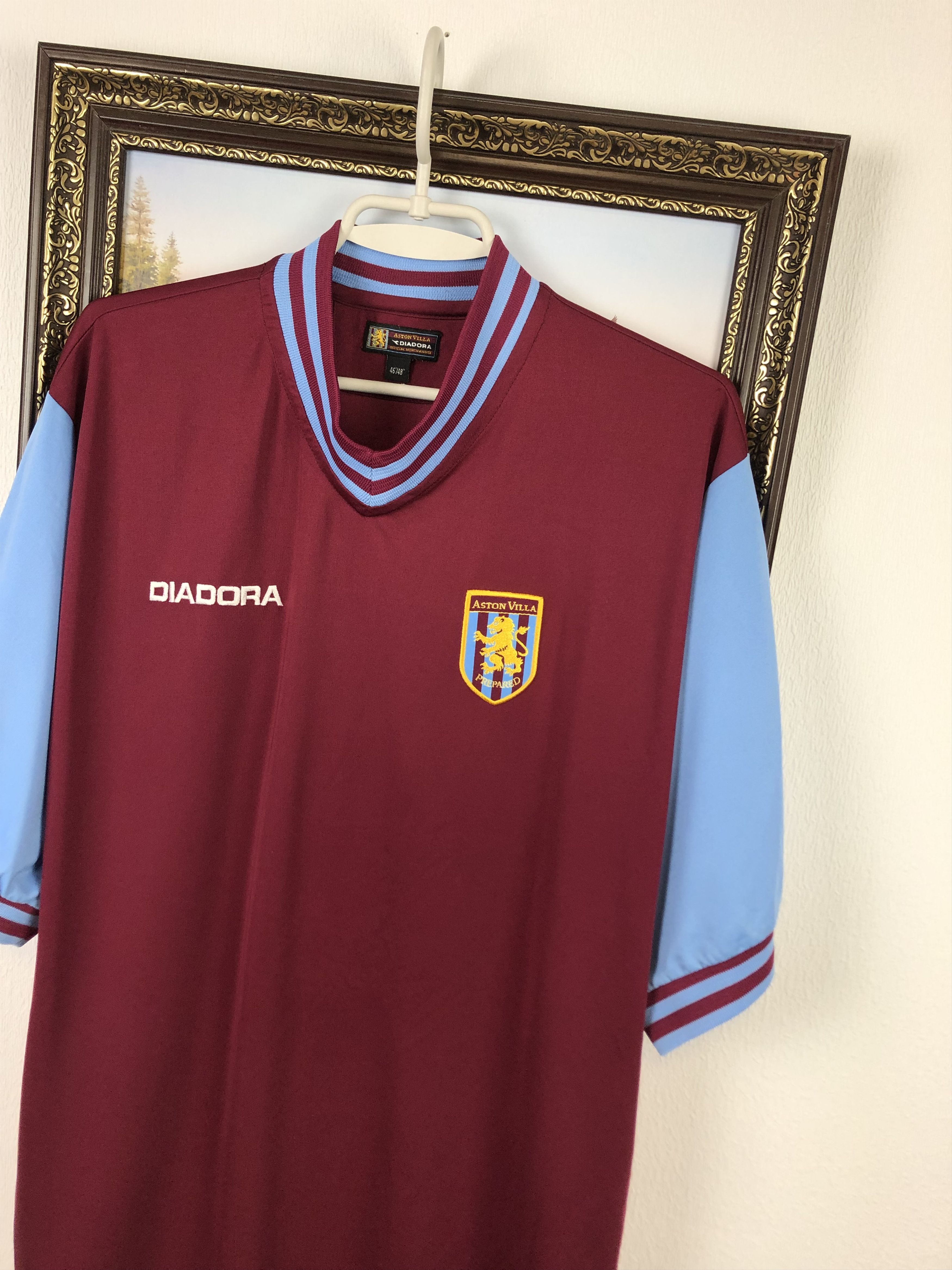 Vintage Aston Villa Home football shirt 2002 Soccer Jersey Rare Size US XL / EU 56 / 4 - 4 Thumbnail