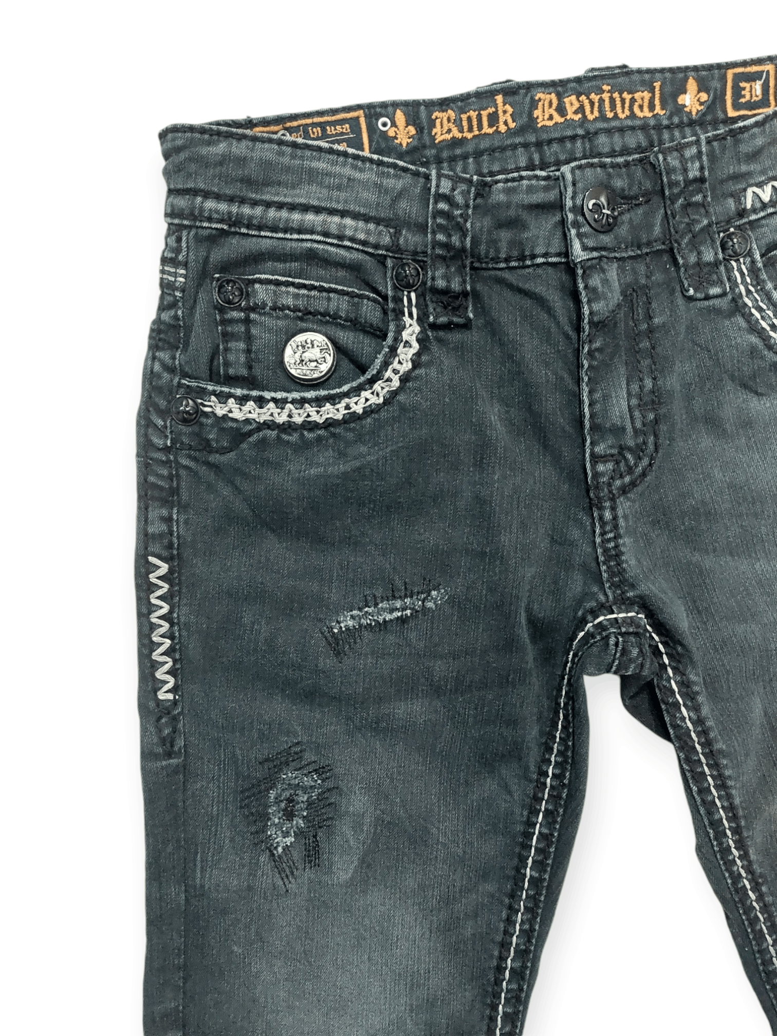 Rock Revival Flare💥 Vintage Punk Rock Revival Jeans Size US 30 / EU 46 - 11 Thumbnail