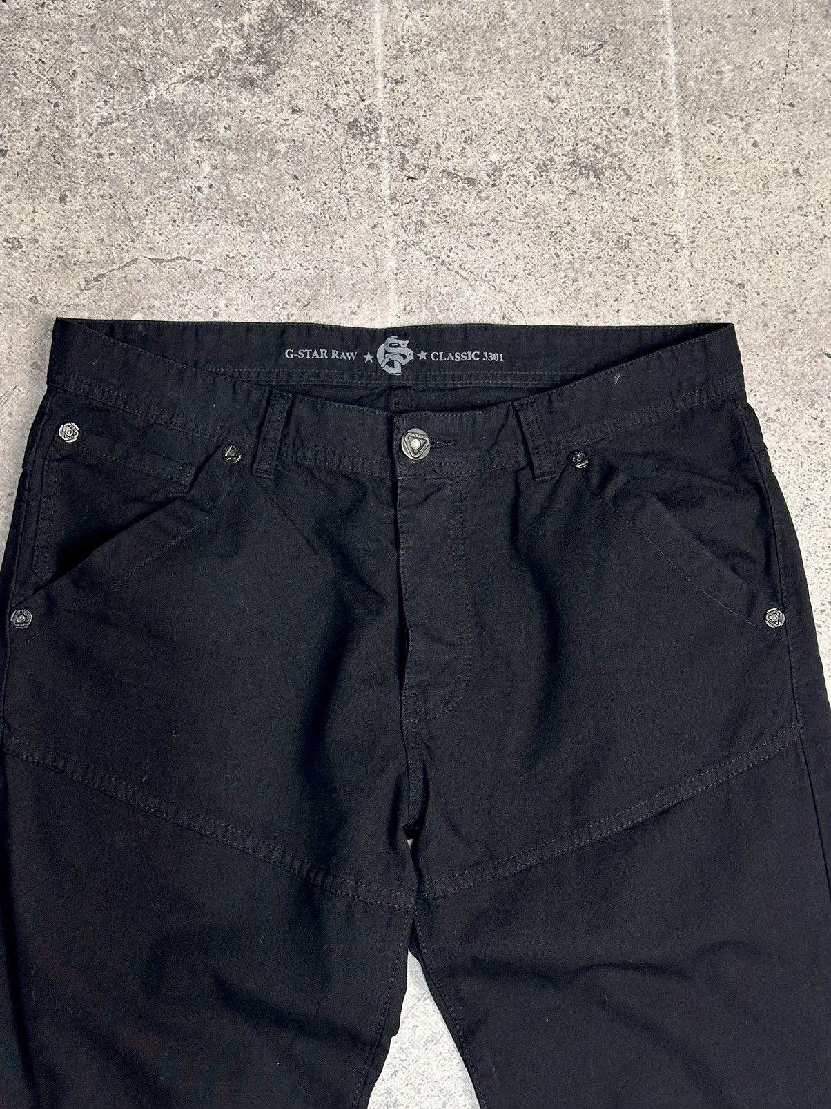 G-Star G-Star raw black denim pants carpenter y2k tech style Size US 34 / EU 50 - 5 Thumbnail