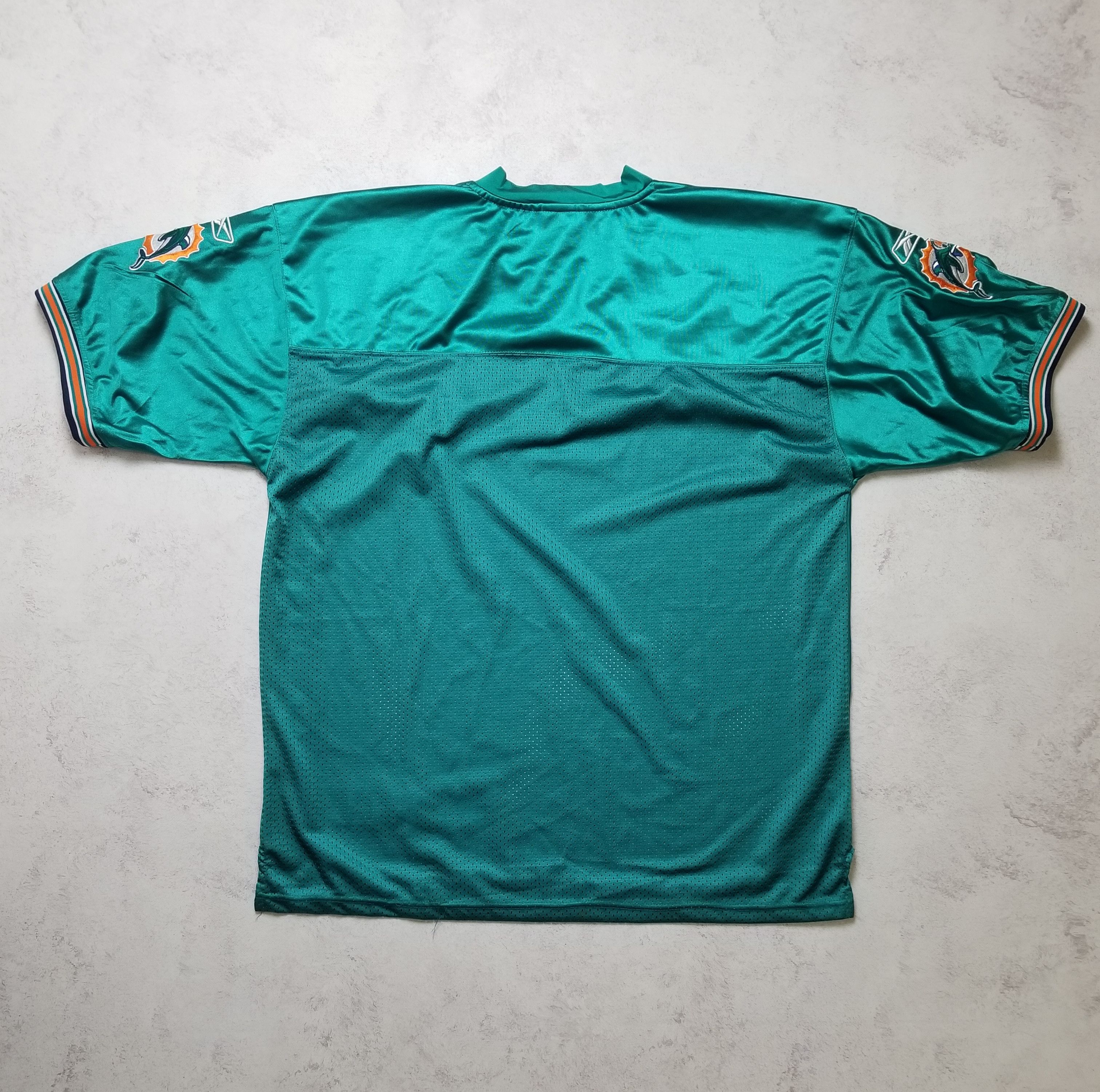 Reebok Miami Dolphins Jersey Blank Fins Teal Sewn Men's Size 56 Size US XL / EU 56 / 4 - 1 Thumbnail