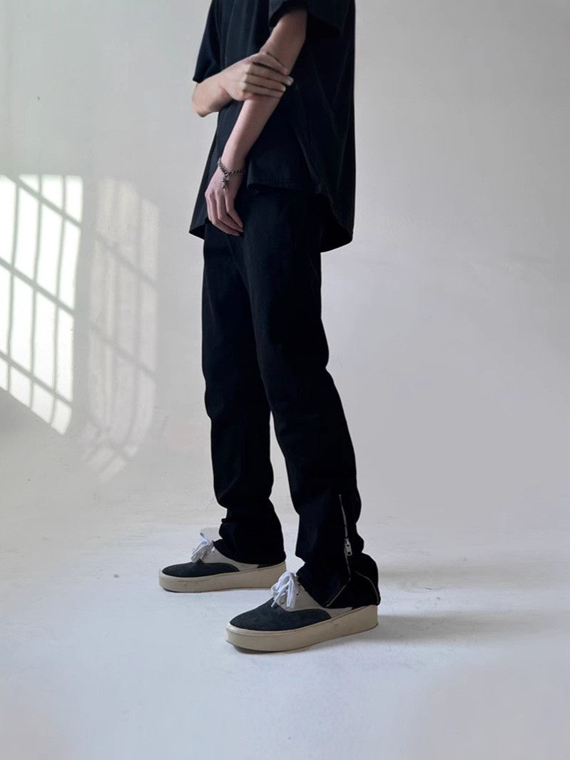 Japanese Brand × Jean Retro loose zipper high street jeans Size US 32 / EU 48 - 2 Thumbnail