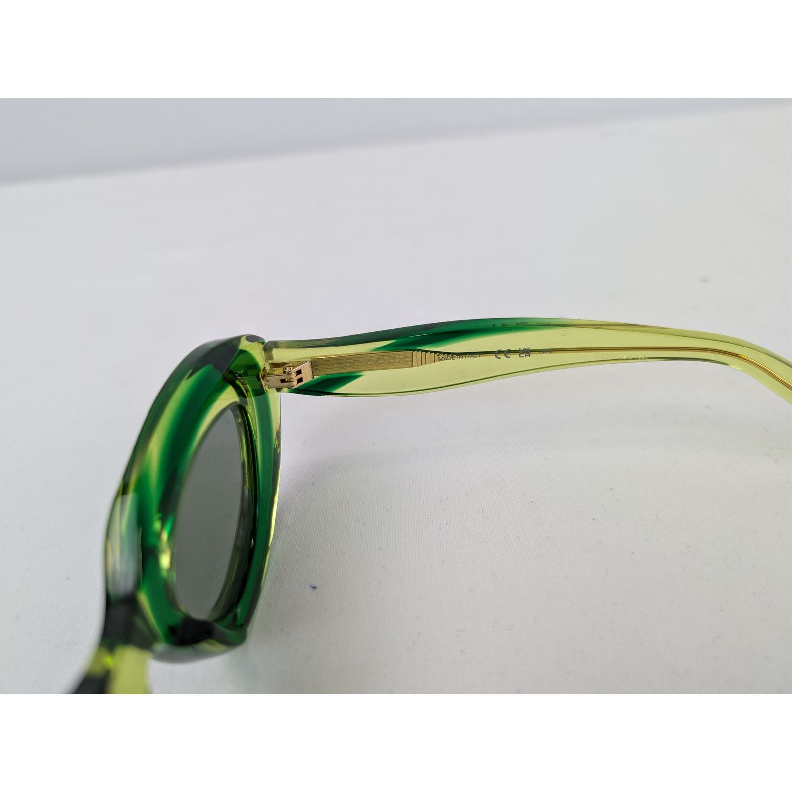 Bottega Veneta o1rshd1 Size: OS / Oval Cat-Eye Sunglasses Transparent Green Size ONE SIZE - 5 Thumbnail