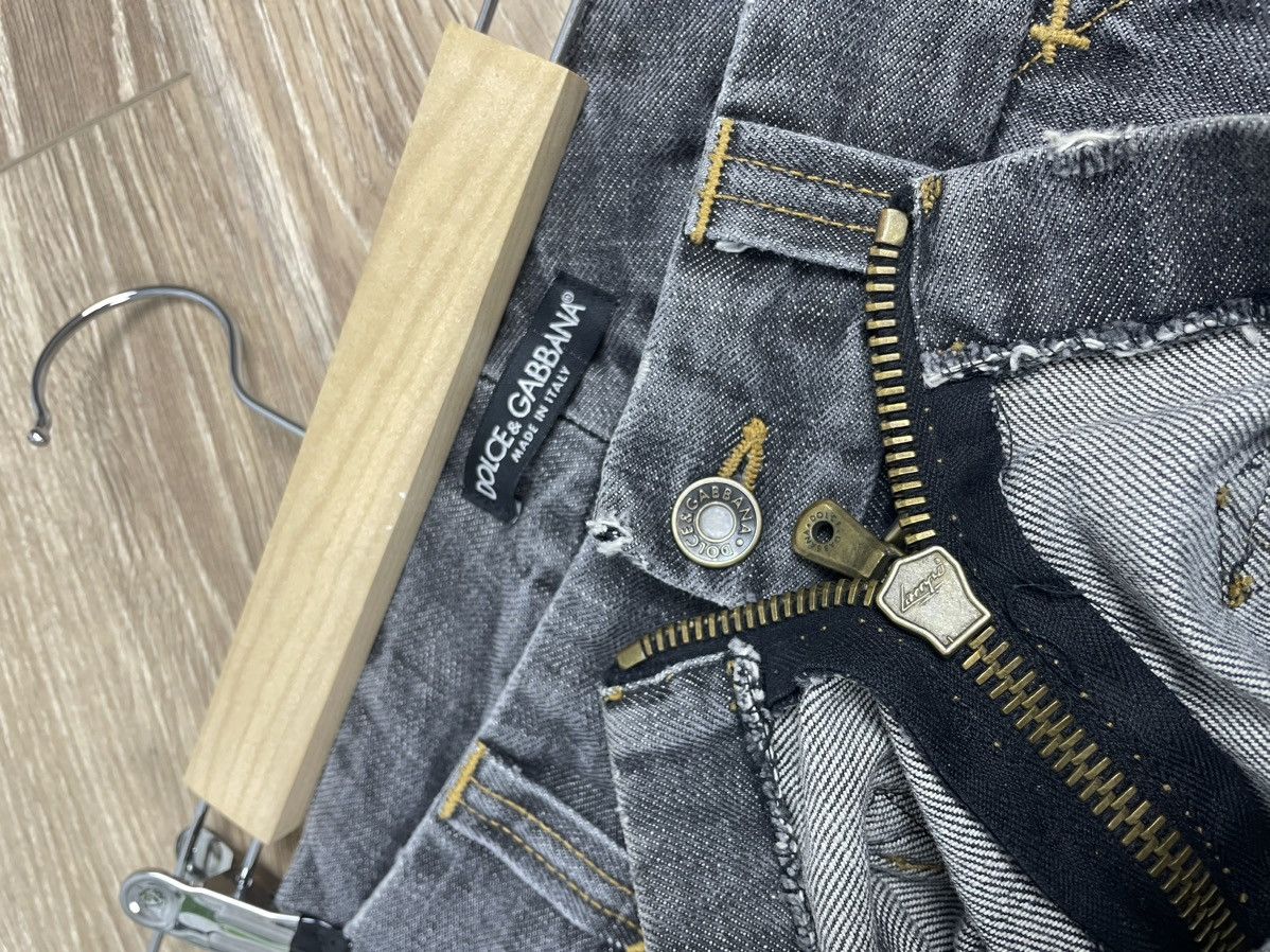Dolce & Gabbana Dolce Gabbana denim Raw aw2002 Distressed Cargo Biker Laces Size 33" - 20 Thumbnail