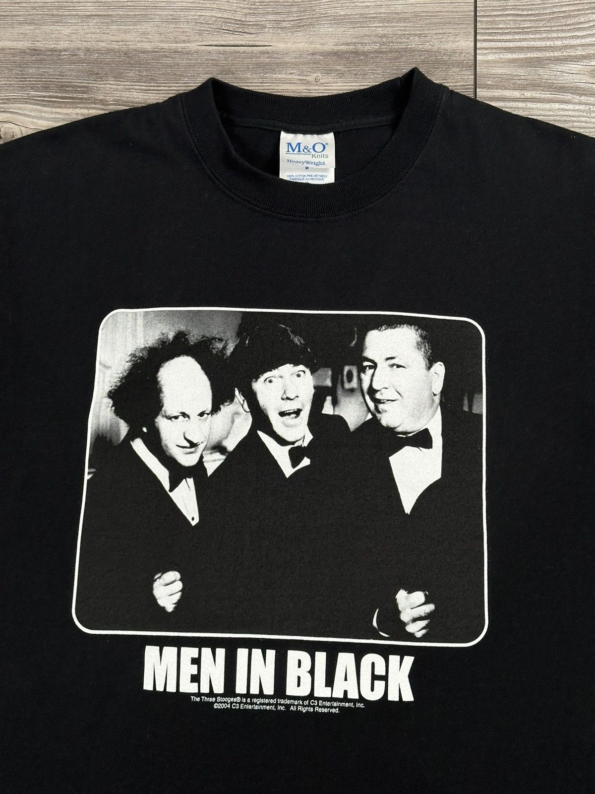 Vintage Vintage Y2K Three Stooges Men In Black T Shirt Size US M / EU 48-50 / 2 - 2 Thumbnail