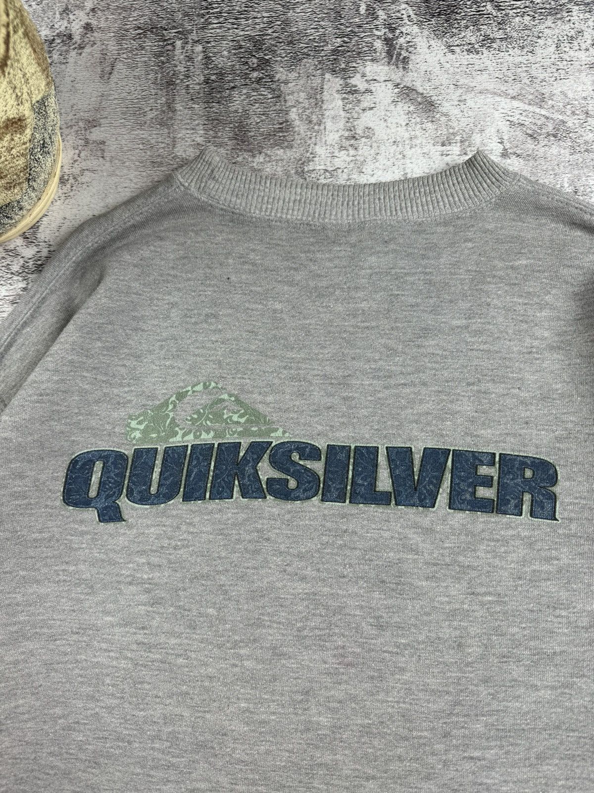 Quiksilver Quicksilver Vintage 90S-00S Big Logo Basic Gray Sweatshirt Size US M / EU 48-50 / 2 - 7 Thumbnail