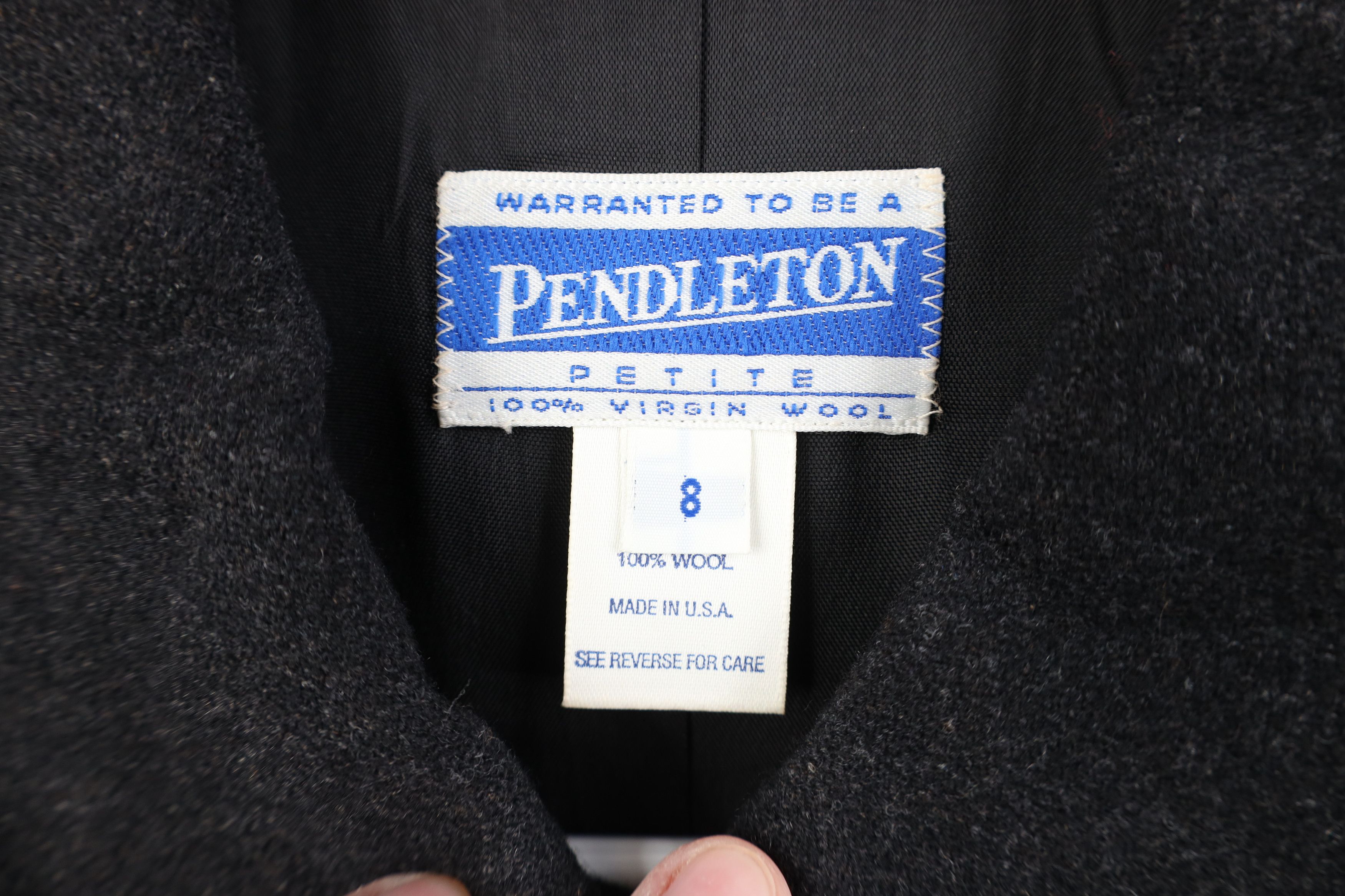 Pendleton Deadstock Vintage 90s Pendleton Jacket Charcoal Gray USA Size M / US 6-8 / IT 42-44 - 8 Thumbnail
