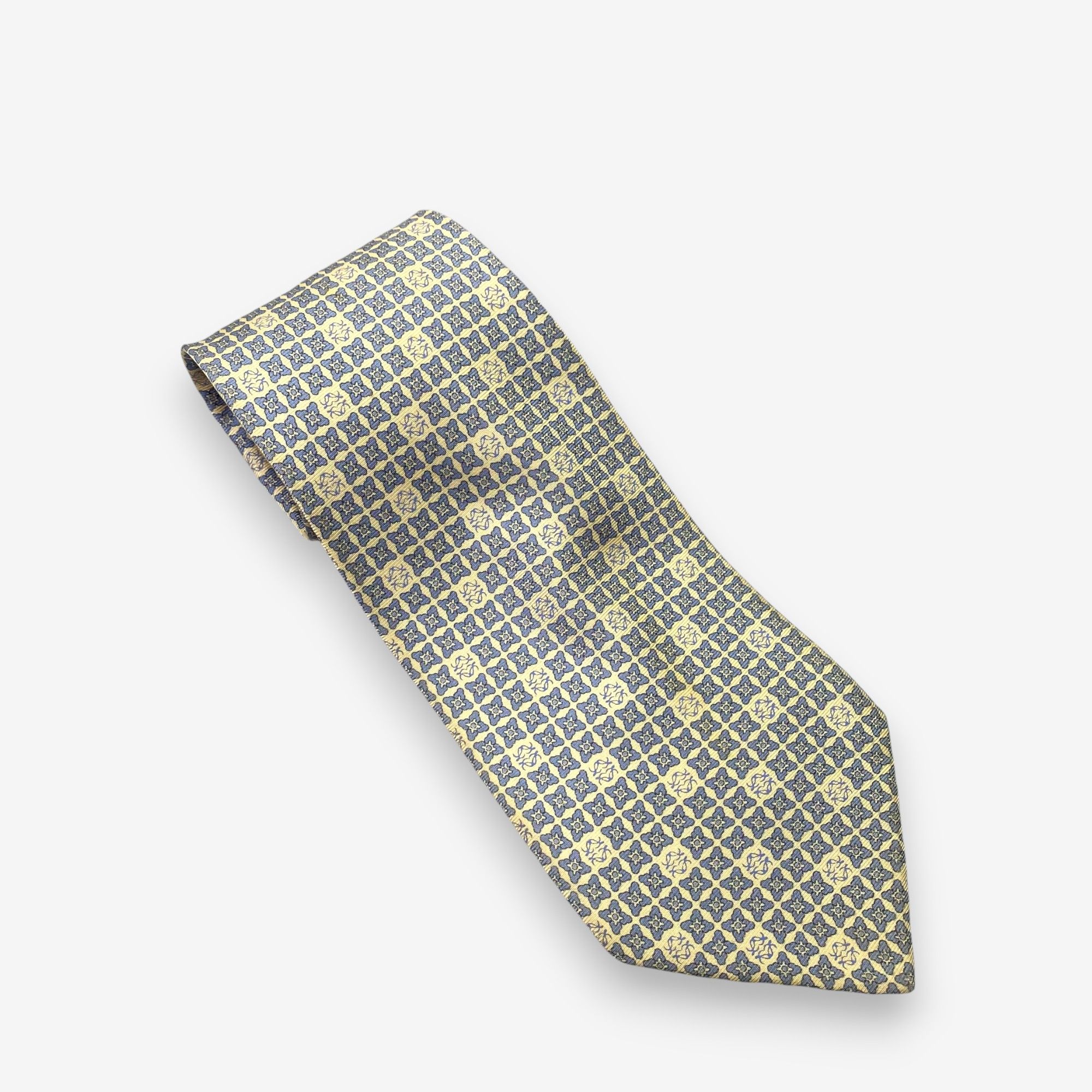 Japanese Brand Vintage Loewe SILK Necktie Cravate Pure Silk Neck Tie Size ONE SIZE - 1 Thumbnail
