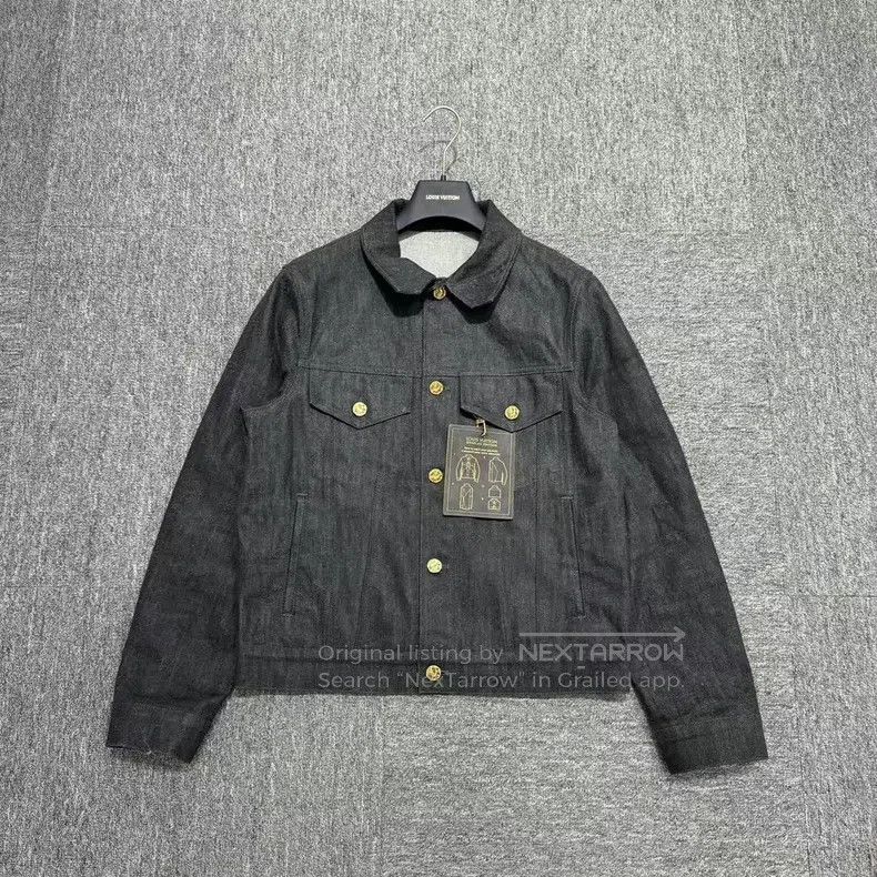 Louis Vuitton Louis Vuitton Denim jacket with dark print and full print Size US S / EU 44-46 / 1 - 1 Thumbnail