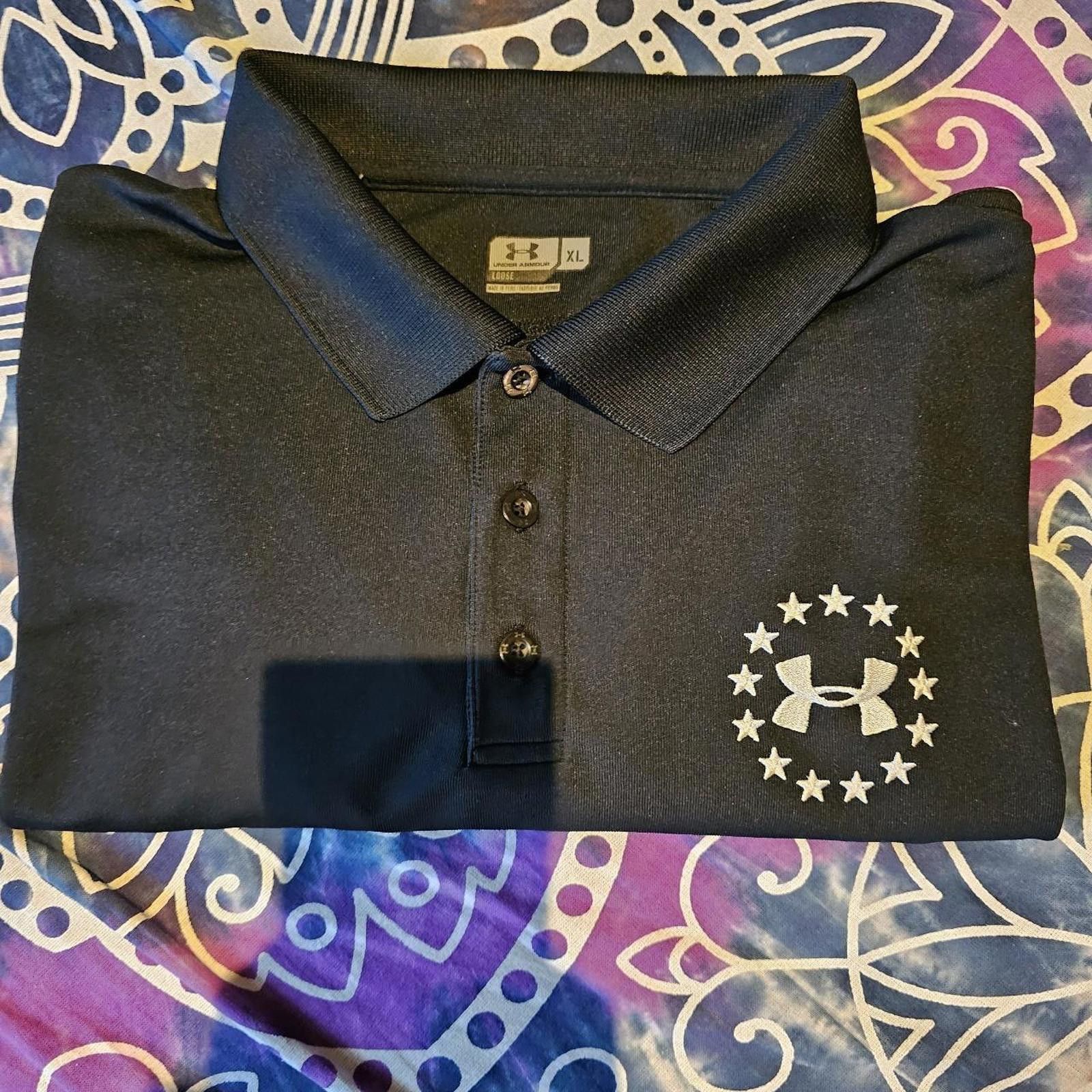 Under Armour Under Armour Men's Black and White Polo-shirt Size US XL / EU 56 / 4 - 7 Thumbnail