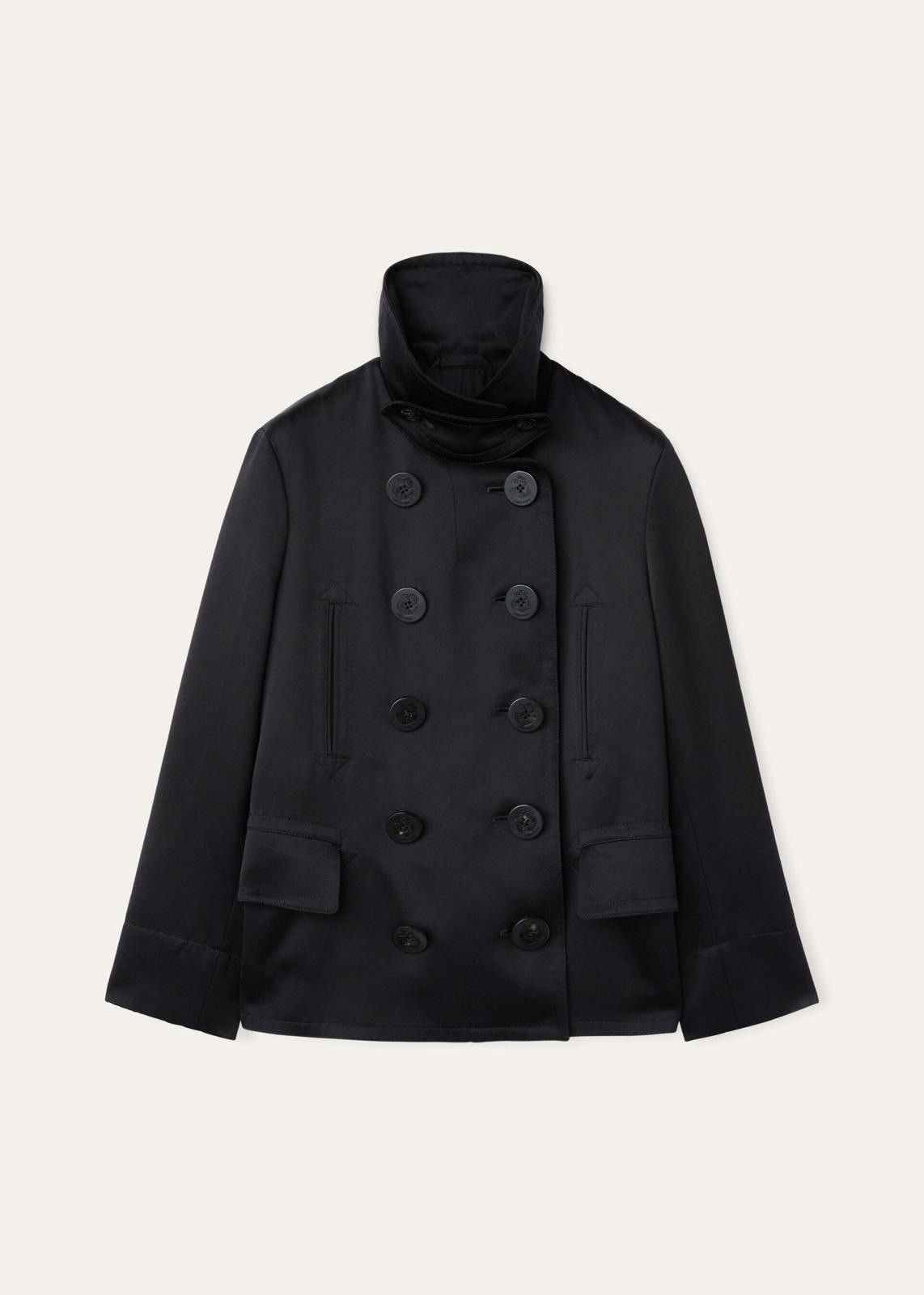 Loro Piana o1srvl11e0425 FAO0521 Candor Coat in Black Size L / US 10 / IT 46 - 1 Thumbnail