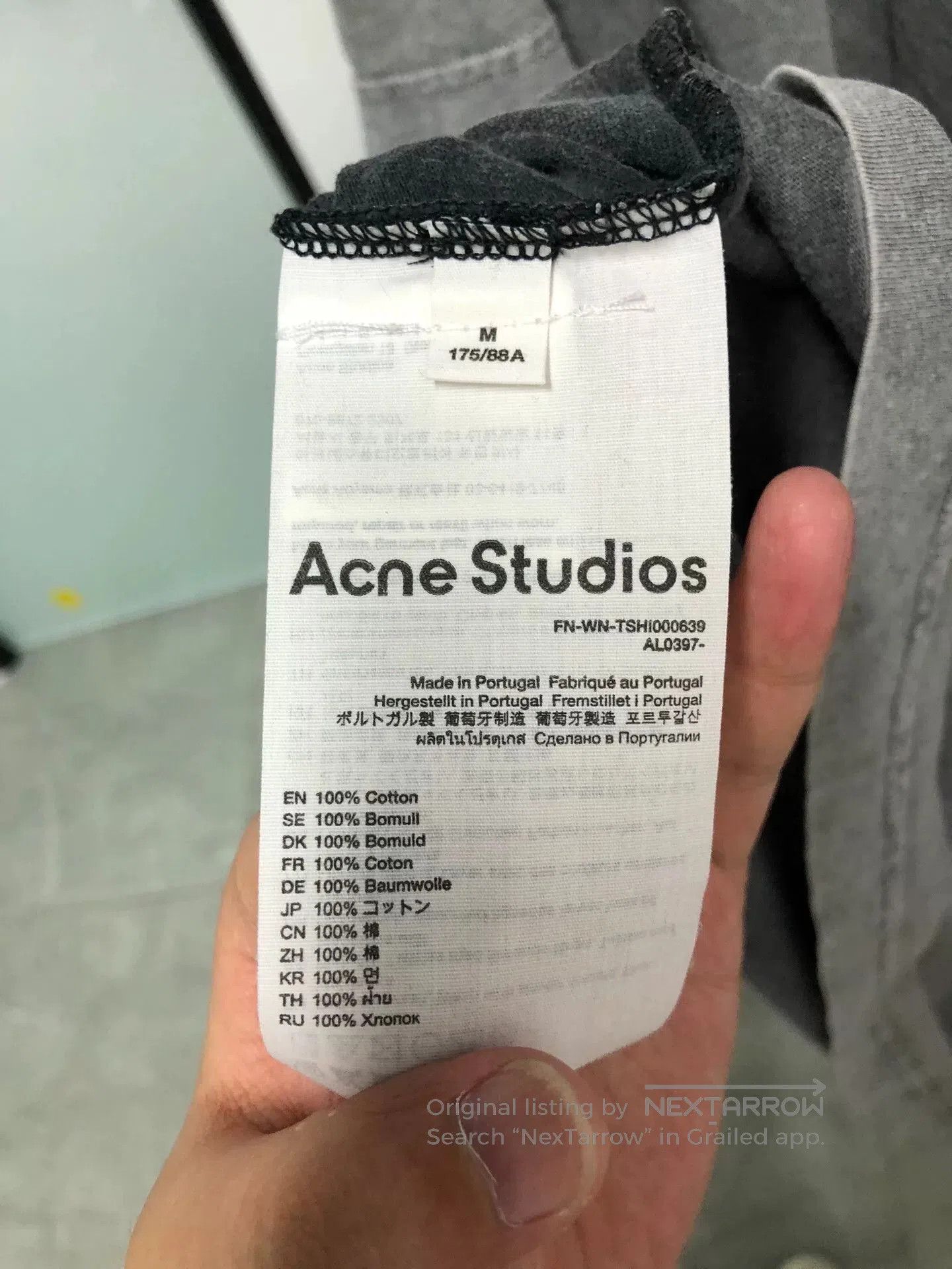 Acne Studios Acne Studios Letter Print Short Sleeve Tee. Size US M / EU 48-50 / 2 - 4 Thumbnail