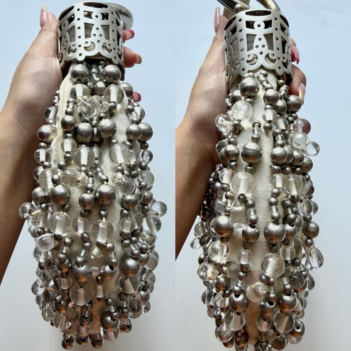Chloe Chloe Bracelet Bag in Beaded Silver Embellishments Size ONE SIZE - 5 Thumbnail