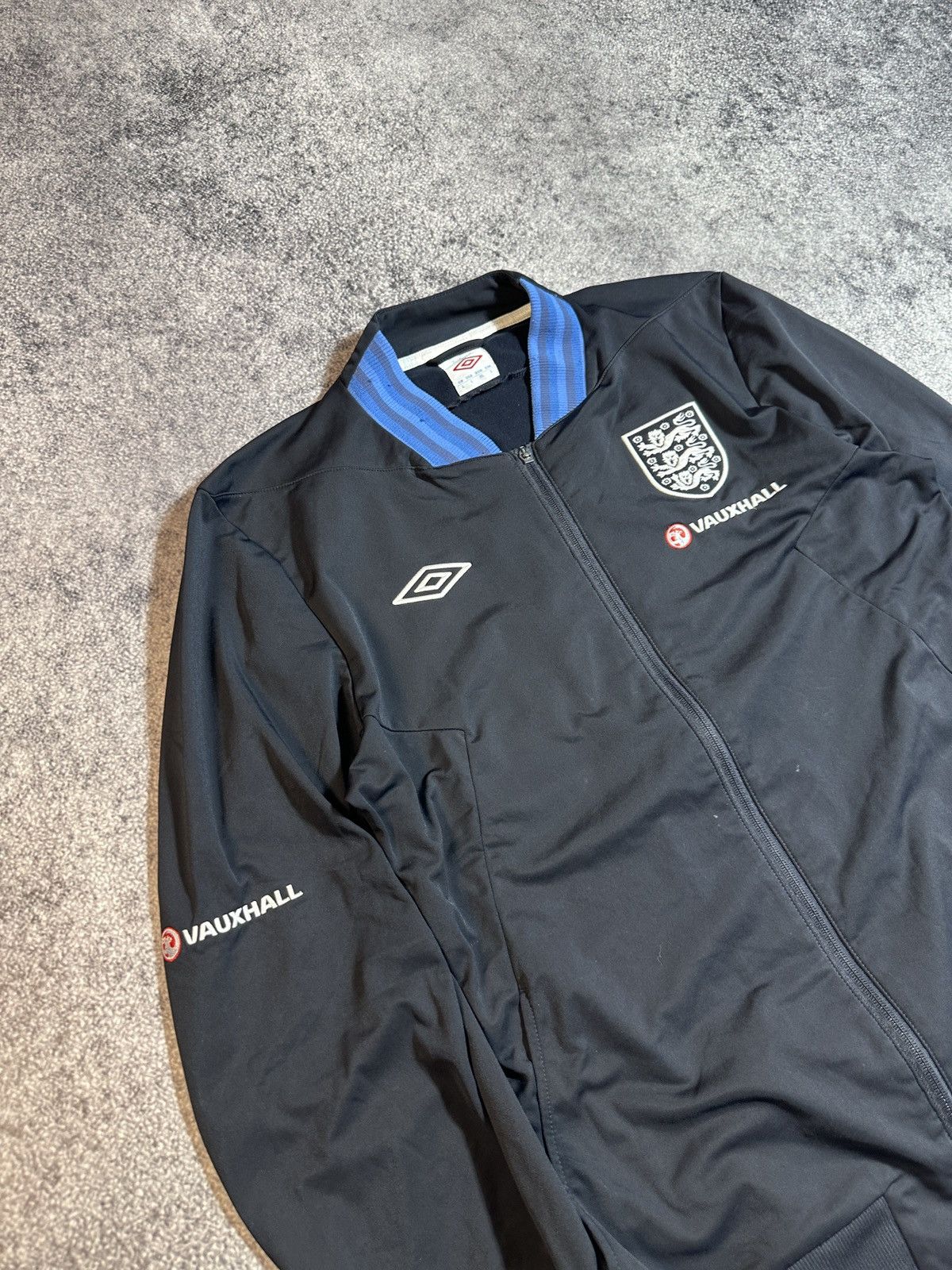 Umbro × Vintage Vintage Umbro England Soccer Jacket Blokecore Style Rare VTg Size US L / EU 52-54 / 3 - 2 Thumbnail