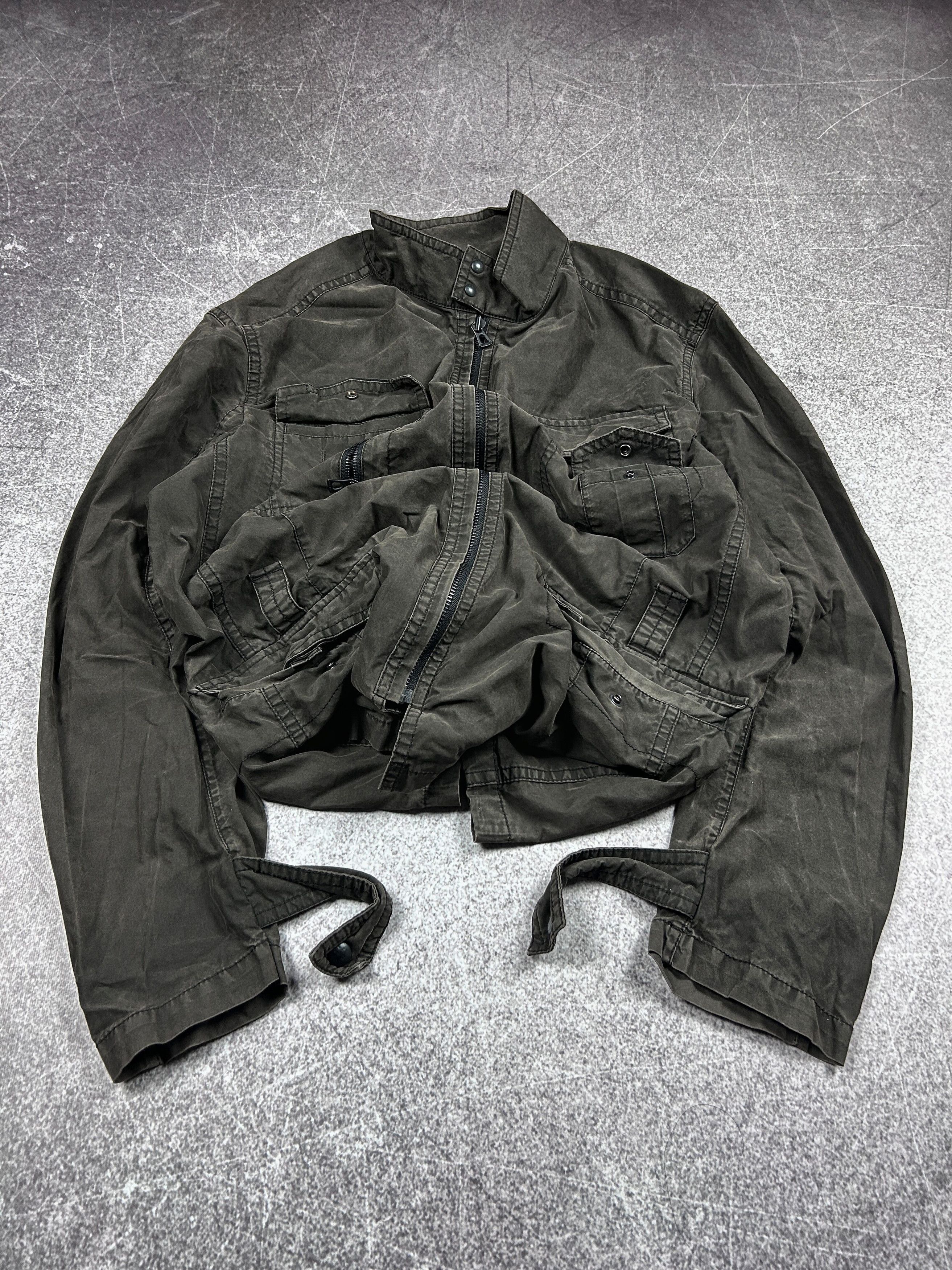 Hugo Boss VTG Avant Garde If Six Was Nine Style Cargo Jacket 90s Size US XL / EU 56 / 4 - 1 Thumbnail