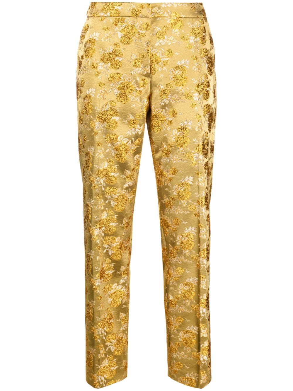 Dries Van Noten STRAIGHT DAMASK TROUSERS Size 27" / US 4 / IT 40 - 1 Thumbnail