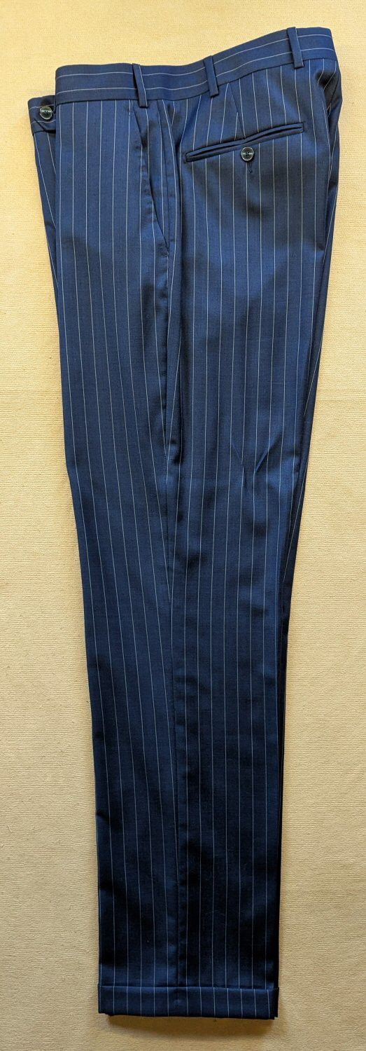 Ike Behar Ike Behar 2-Button Single Breasted Blue Stripe Suit 42R NWT Size 42R - 5 Thumbnail