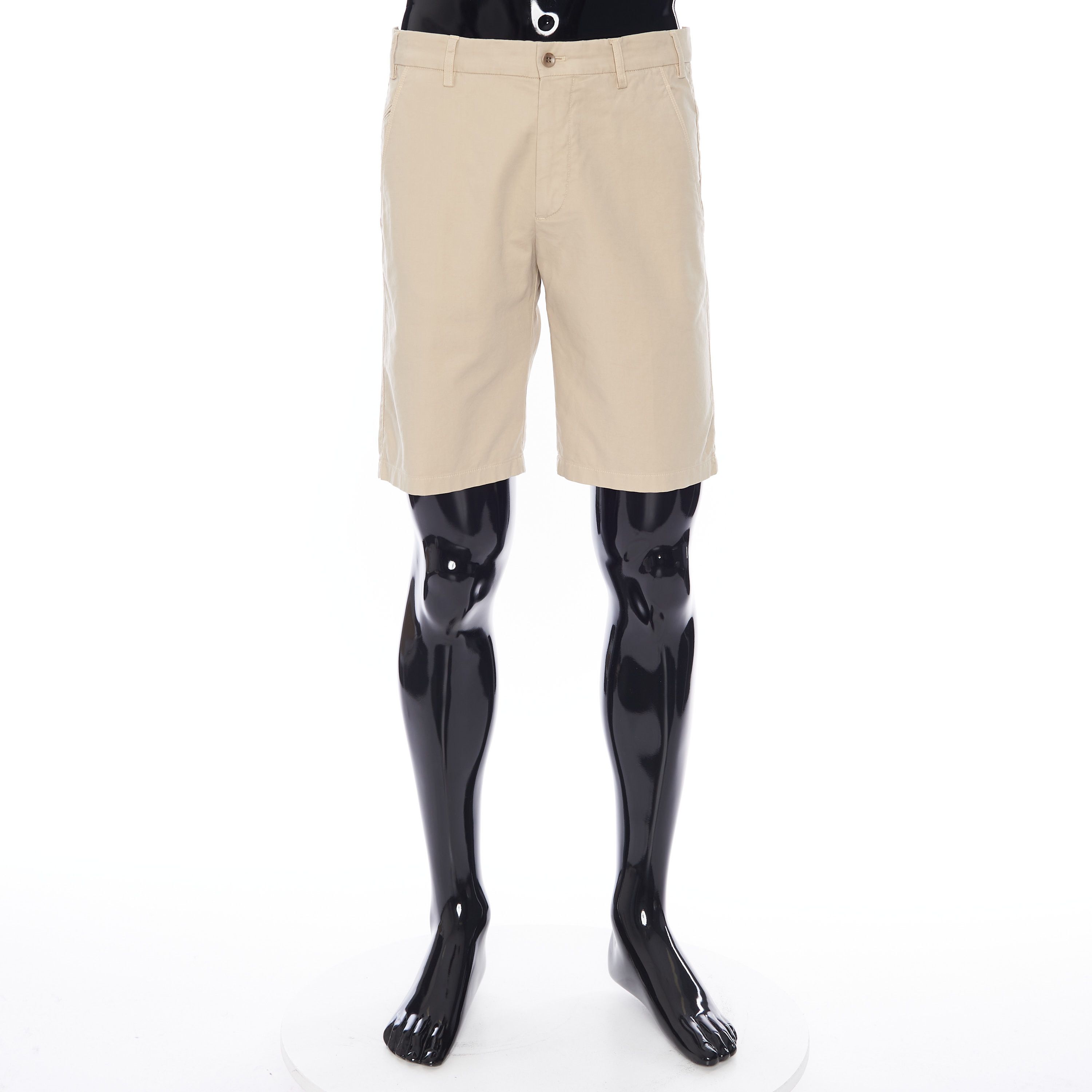 image of Loro Piana Deck Short In Tidal Foam Beige Compact Cotton, Men's (Size 32)