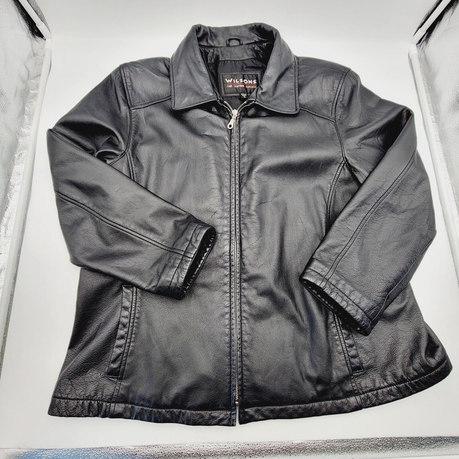 Wilsons Leather Wilson’s Leather Black Moto Jacket XL Size XL / US 12-14 / IT 48-50 - 6 Thumbnail
