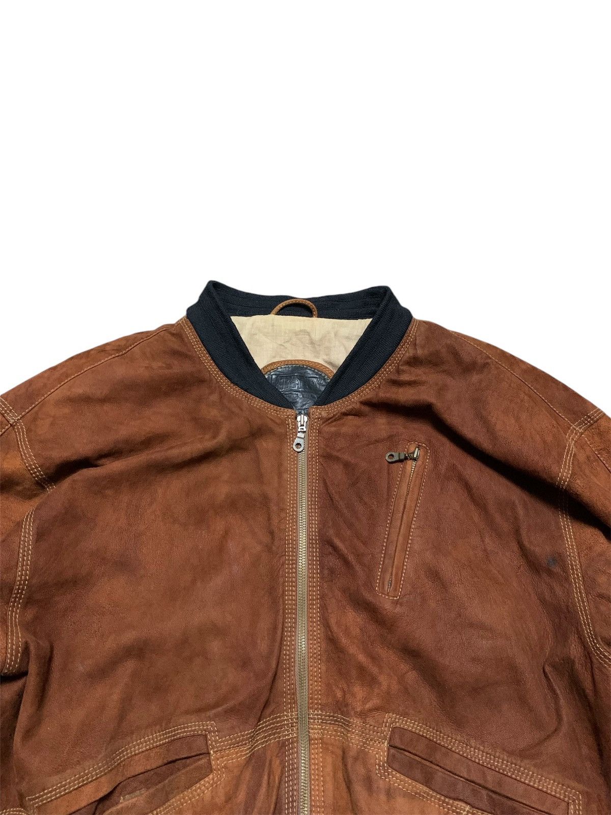 Vintage Brown Bomber Jacket Size US XXL / EU 58 / 5 - 6 Thumbnail