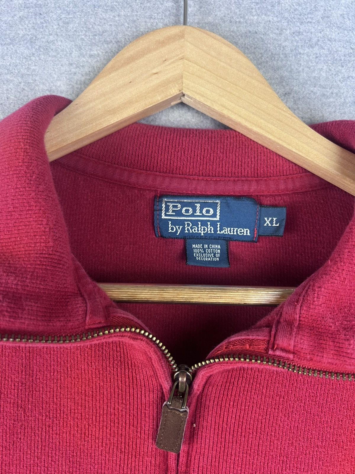 Polo Ralph Lauren × Vintage Polo Ralph Lauren Sweater Men XL Red Black Pony Sweatshirt Size US XL / EU 56 / 4 - 4 Thumbnail