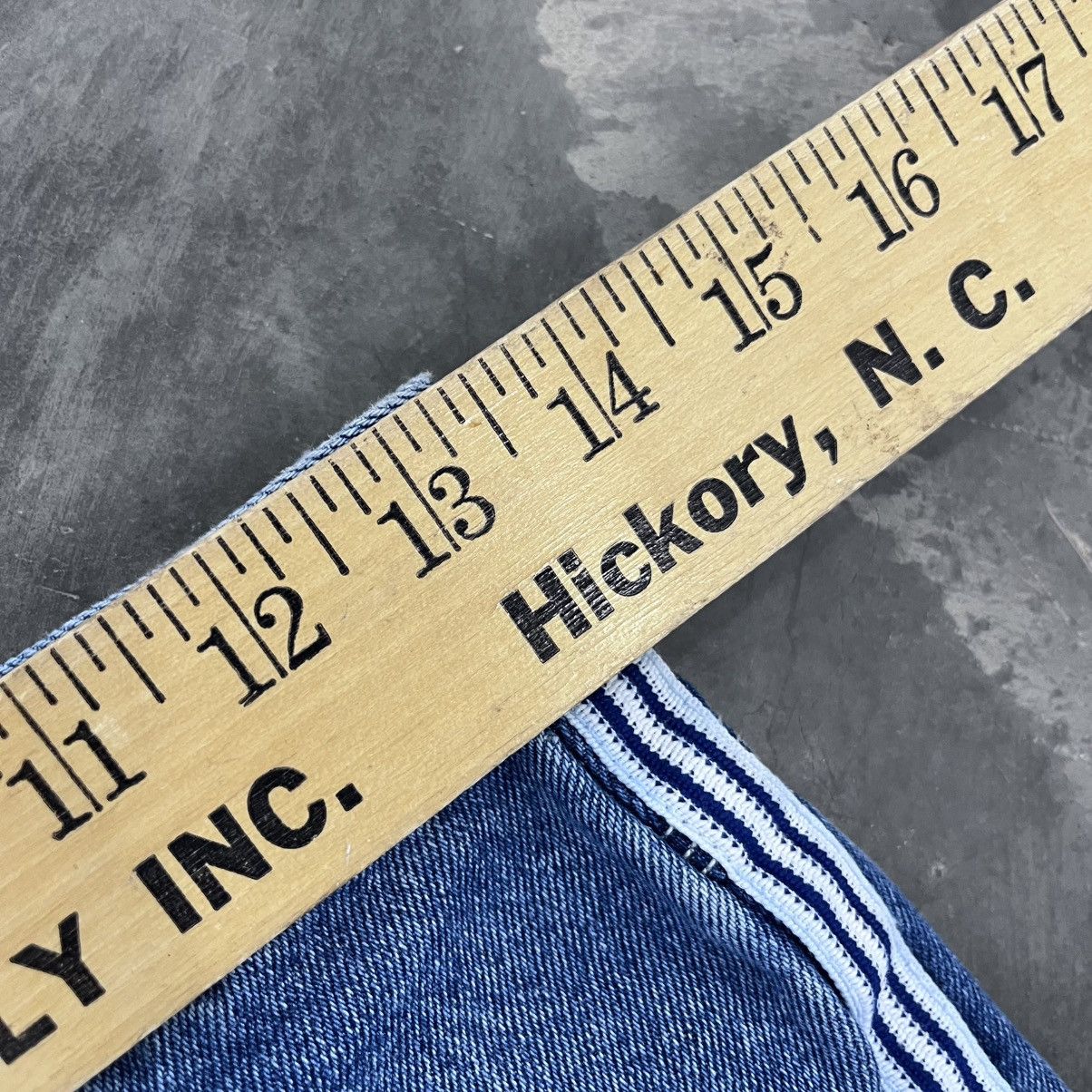 JNCO × Vintage CRAZY Y2K baggy wide leg jeans striped denim info style 27" Size 26" / US 2 / IT 38 - 4 Thumbnail