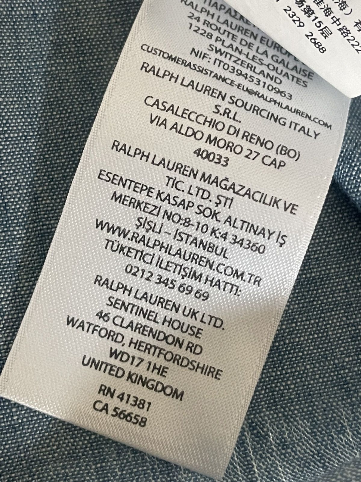 Polo Ralph Lauren Polo Ralph Lauren mens chambray indigo shirt L New Size US L / EU 52-54 / 3 - 12 Thumbnail