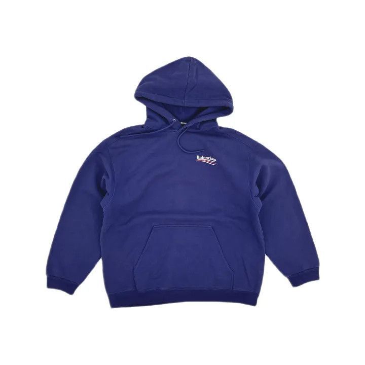Balenciaga Balenciaga Balenciaga Logo Hoodie for Men in Dark Blue -25 Size US L / EU 52-54 / 3 - 1 Thumbnail