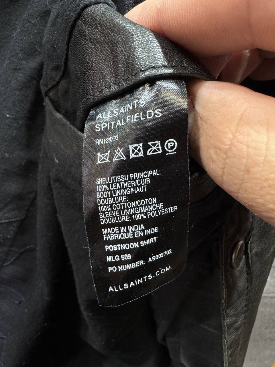 Allsaints Allsaints Postnoon Leather Button Up Shirt Jacket Size L Size US L / EU 52-54 / 3 - 19 Thumbnail