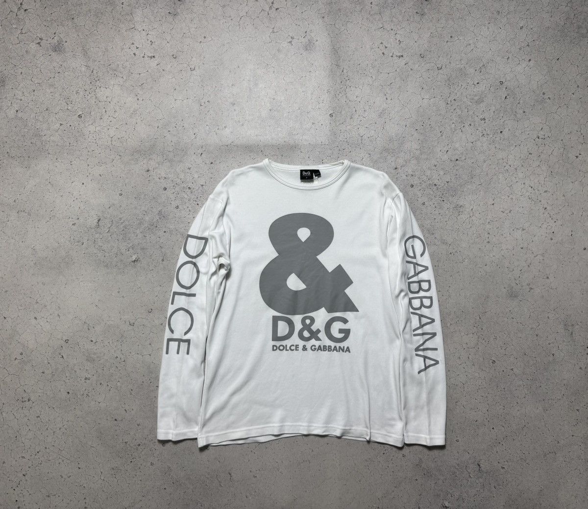 Dolce & Gabbana Dolce & Gabbana DG White Luxury Vintage Long Sleeve Size M Size US M / EU 48-50 / 2 - 1 Thumbnail