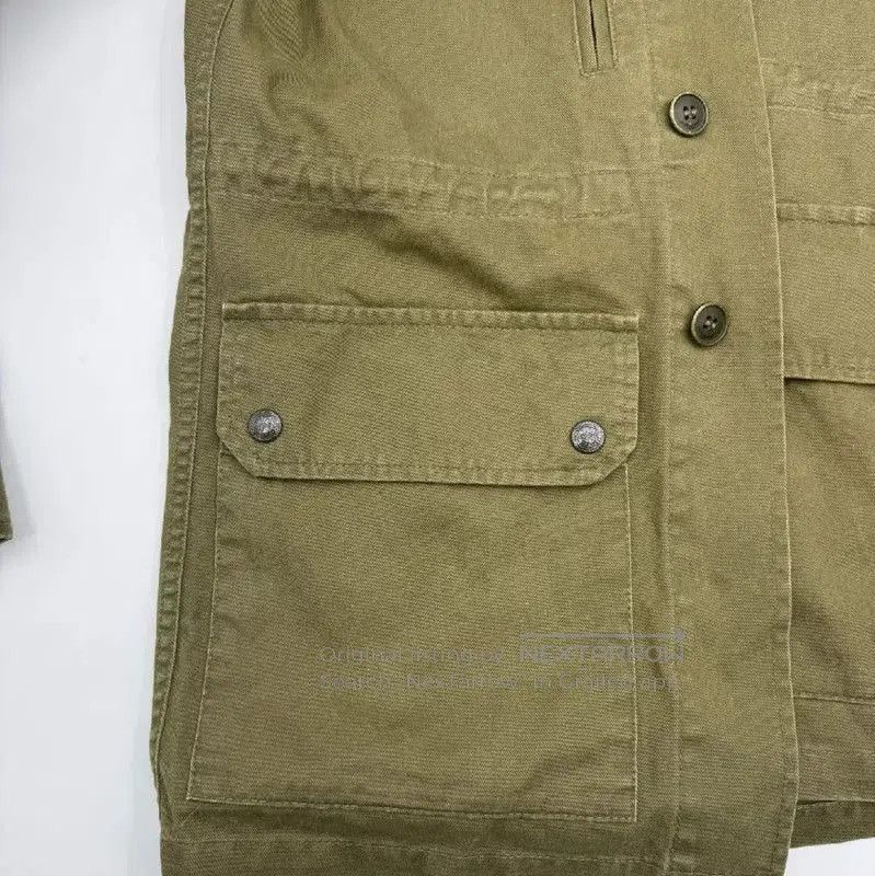 Yves Saint Laurent YSL Military Green Long Sleeve Cardigan . Size S / US 4 / IT 40 - 6 Thumbnail