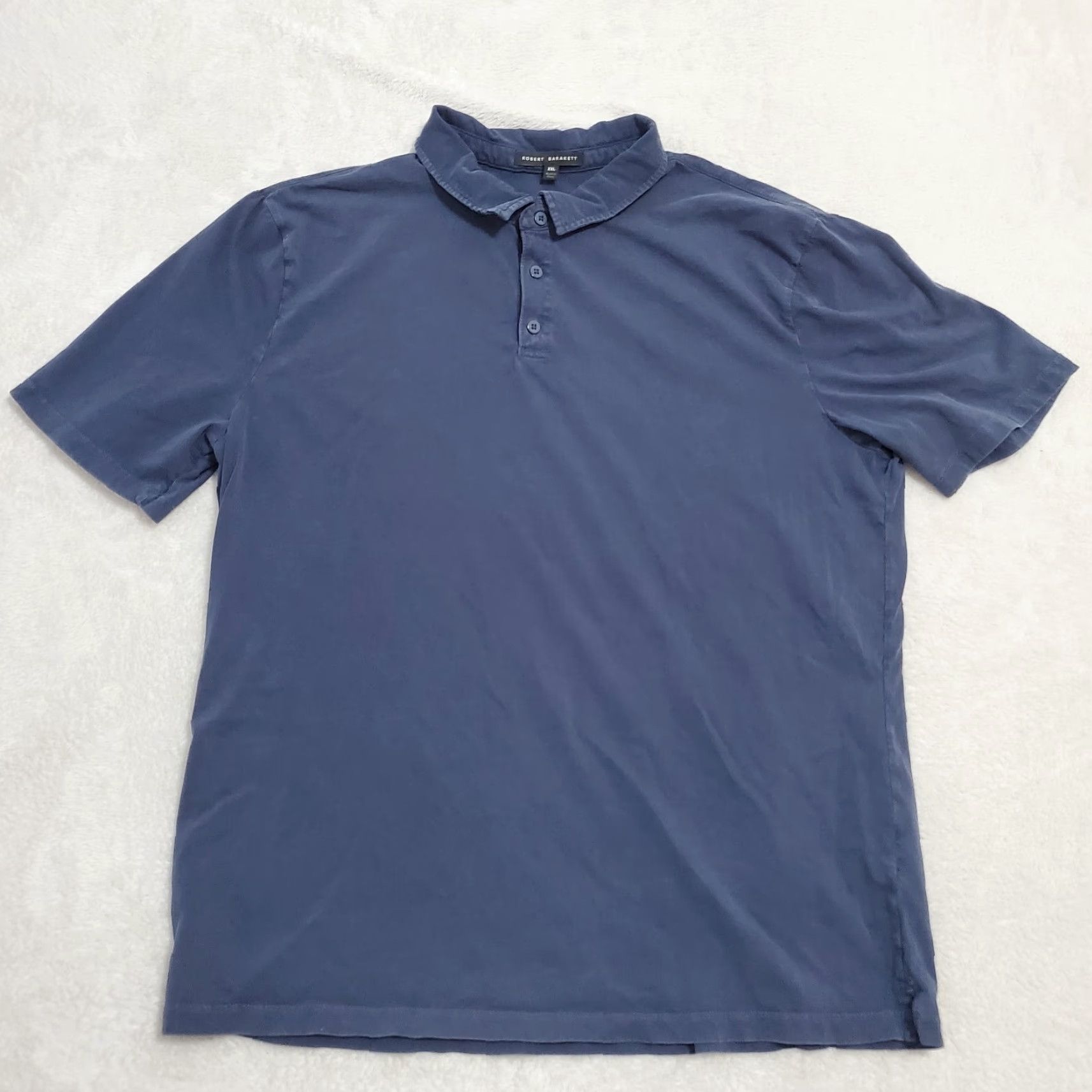 Vintage Robert Barakett Polo Shirt Men XXL Blue Kentville Short Sleeve Cotton Casual Size US XXL / EU 58 / 5 - 2 Thumbnail