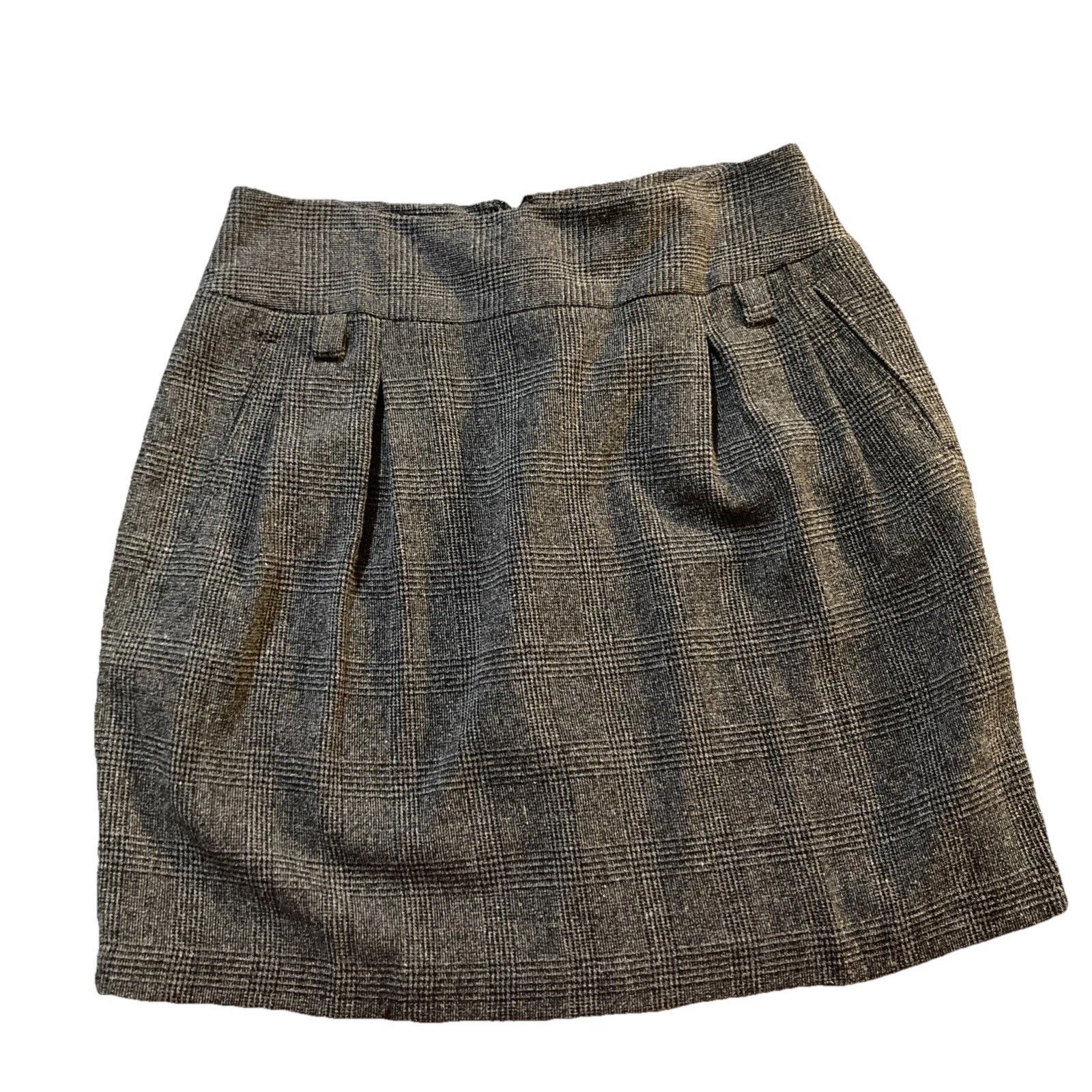 Worthington y2k Librarian WORTHINGTON Skirt Stretch Sz 14 Black Plaid Size 36" / US 14 / IT 50 - 1 Thumbnail