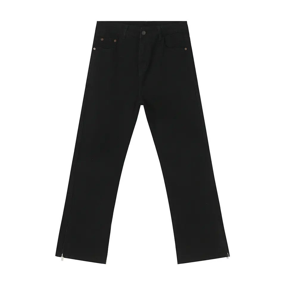 Japanese Brand Retro loose zipper micro flared jeans Size US 30 / EU 46 - 6 Thumbnail