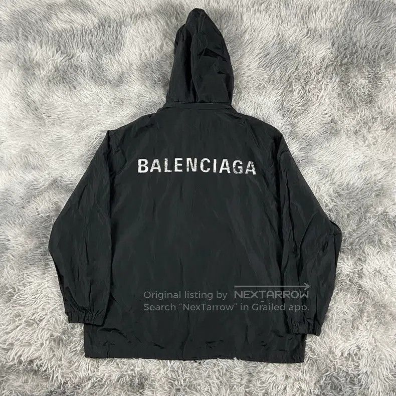 Balenciaga Balenciaga Back lettering logo windbreaker Size US M / EU 48-50 / 2 - 2 Thumbnail