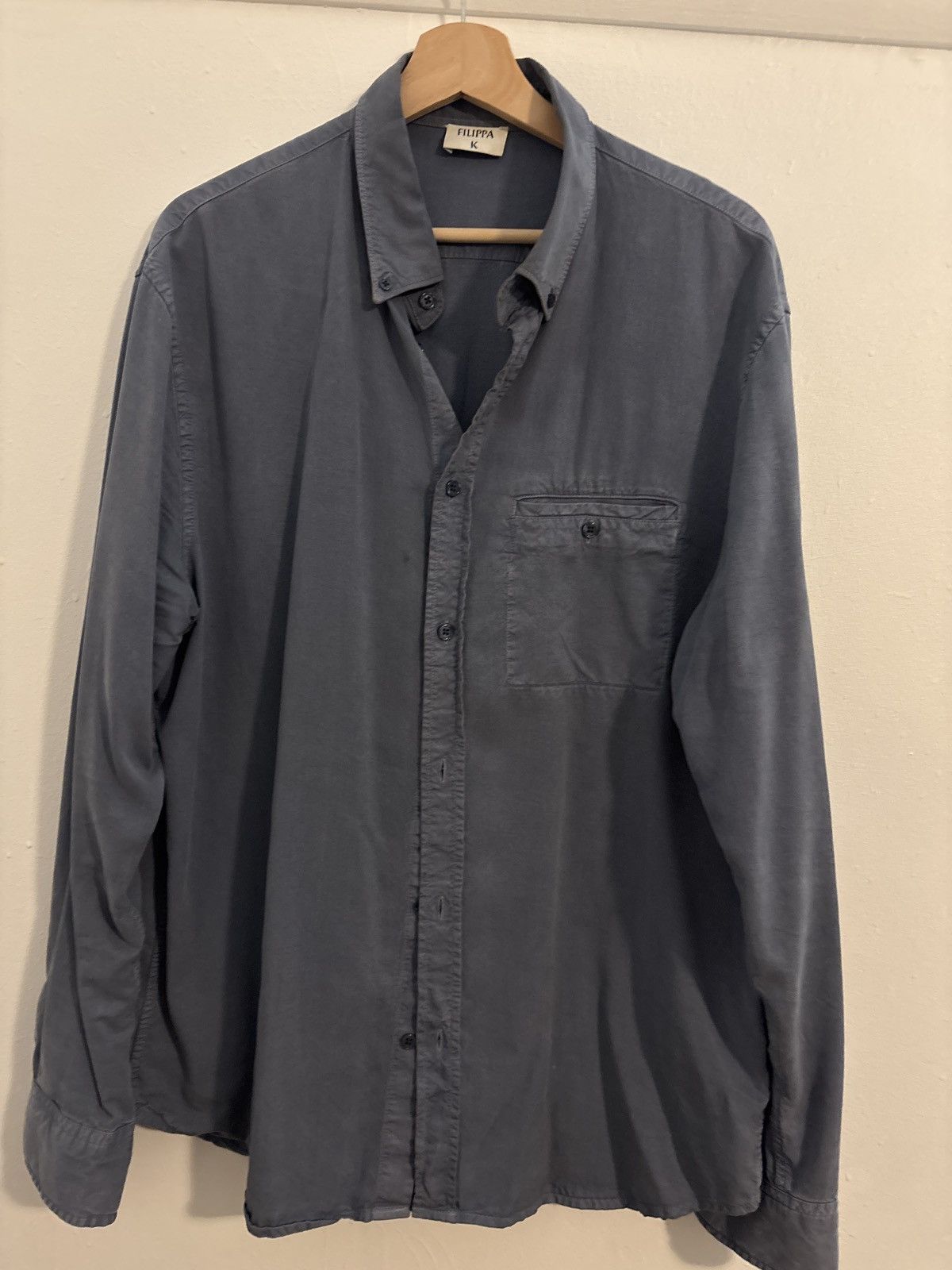 Filippa K Filippa K mens shirt blue grey Large Size US L / EU 52-54 / 3 - 3 Thumbnail