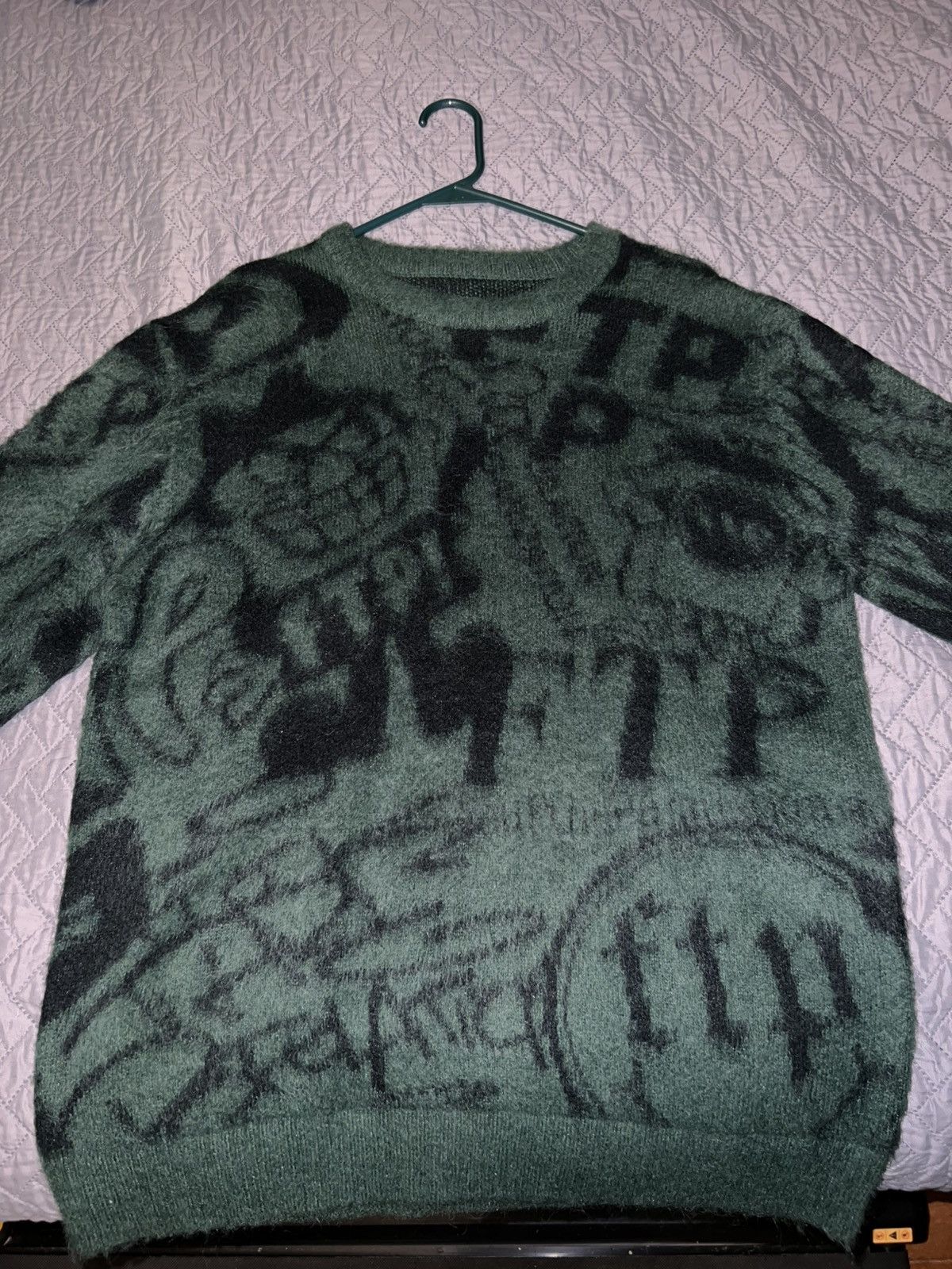 Fuck The Population FTP Archive Mohair sweater - Green Size US M / EU 48-50 / 2 - 1 Thumbnail