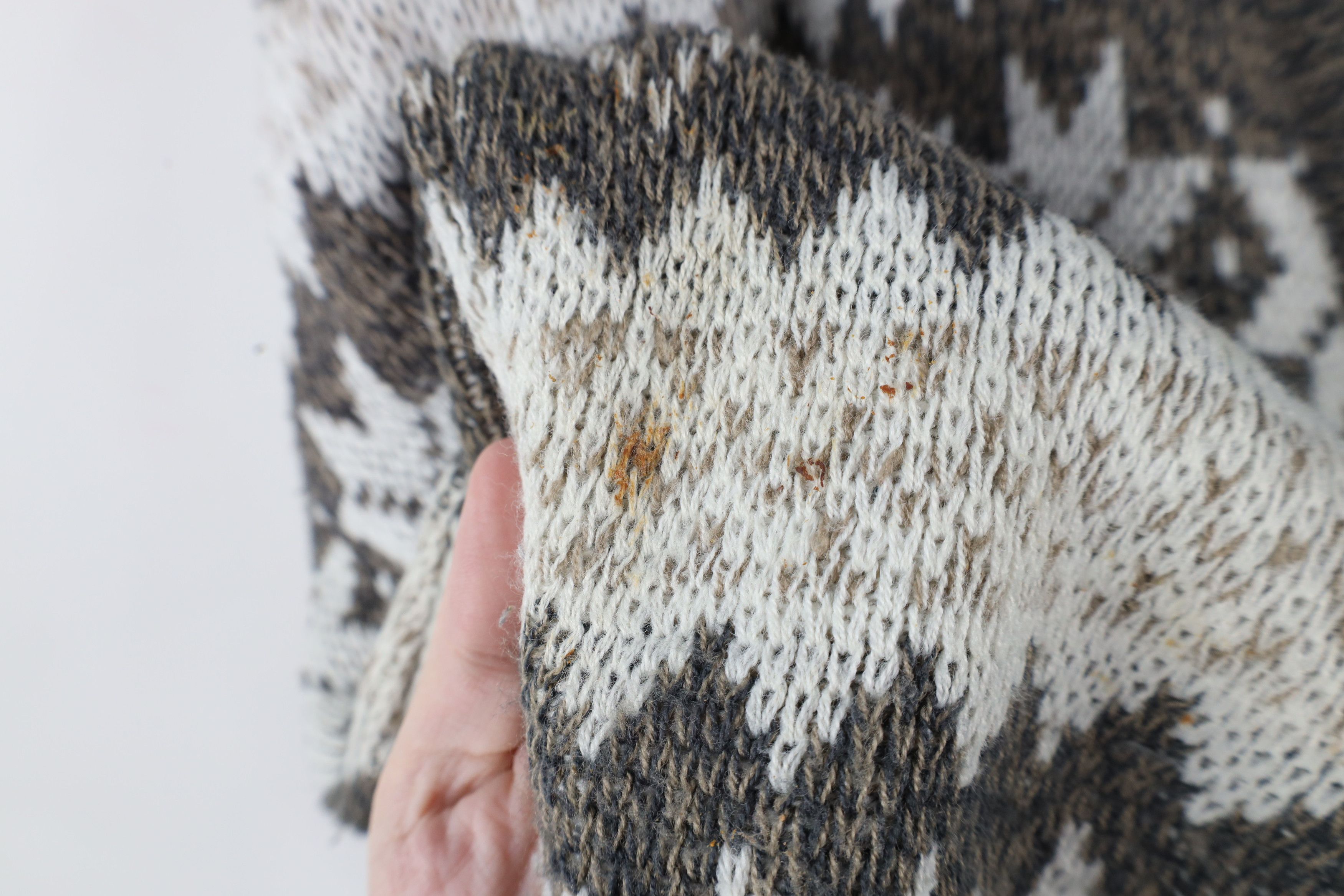 Vintage Vintage 90s Streetwear Fair Isle Knit Cardigan Sweater Size US L / EU 52-54 / 3 - 4 Thumbnail