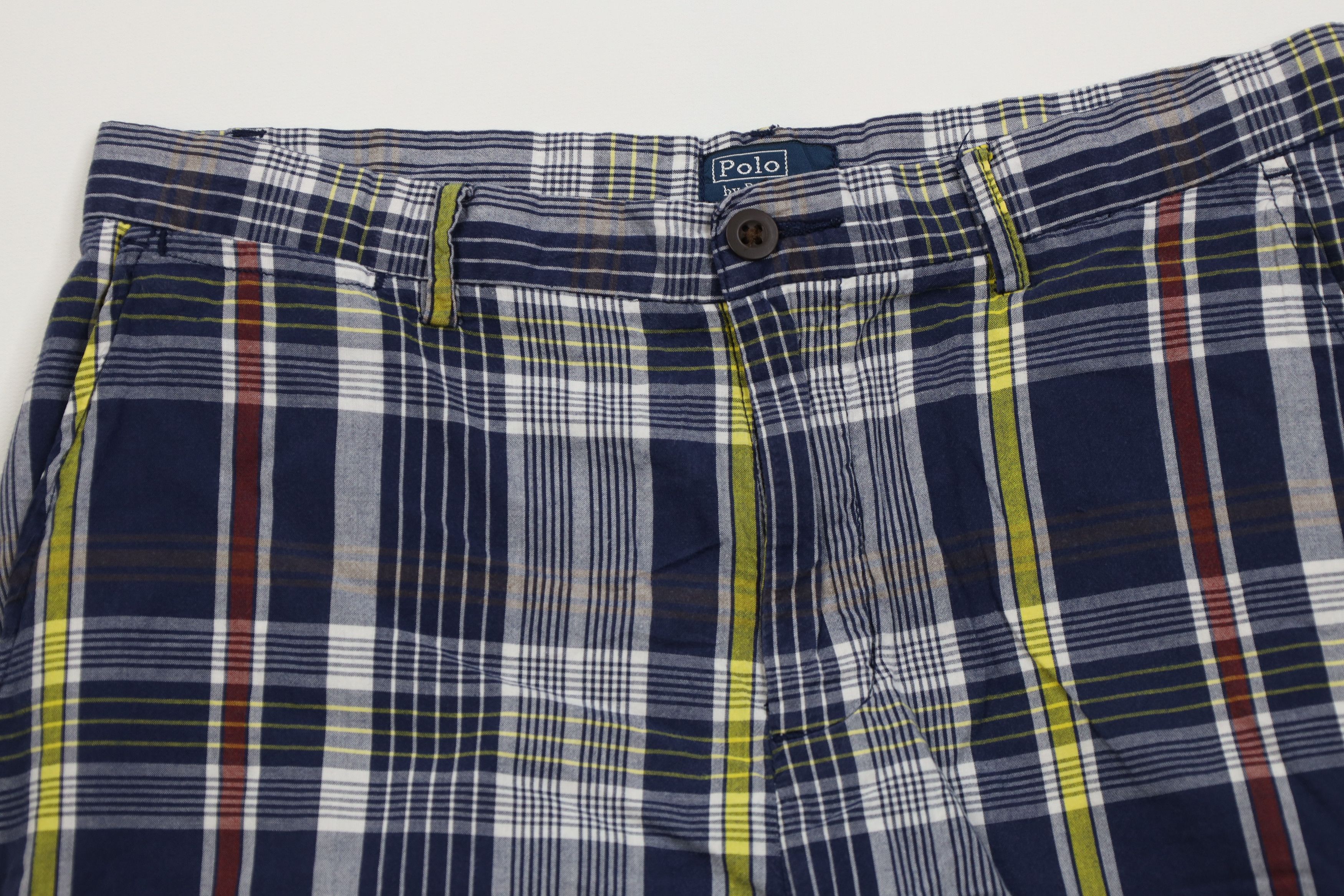 Ralph Lauren Vintage 90s Ralph Lauren Madras Plaid Chino Shorts Cotton Size US 30 / EU 46 - 2 Thumbnail