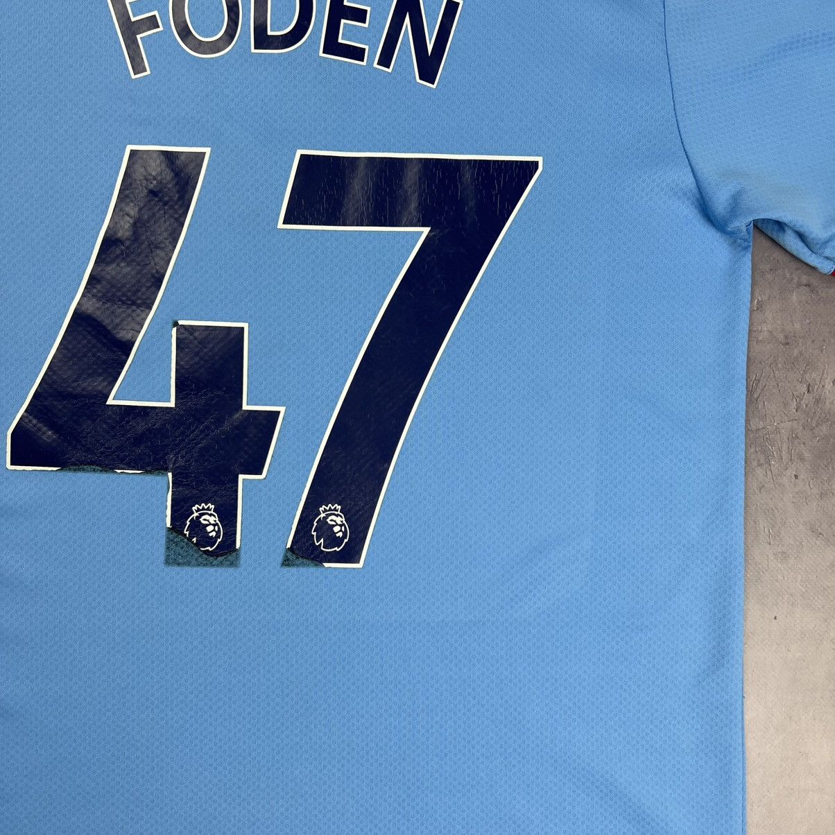 Puma Rare! Foden 47 Puma Manchester City Soccer Jersey Shirt 00s Size US M / EU 48-50 / 2 - 21 Thumbnail