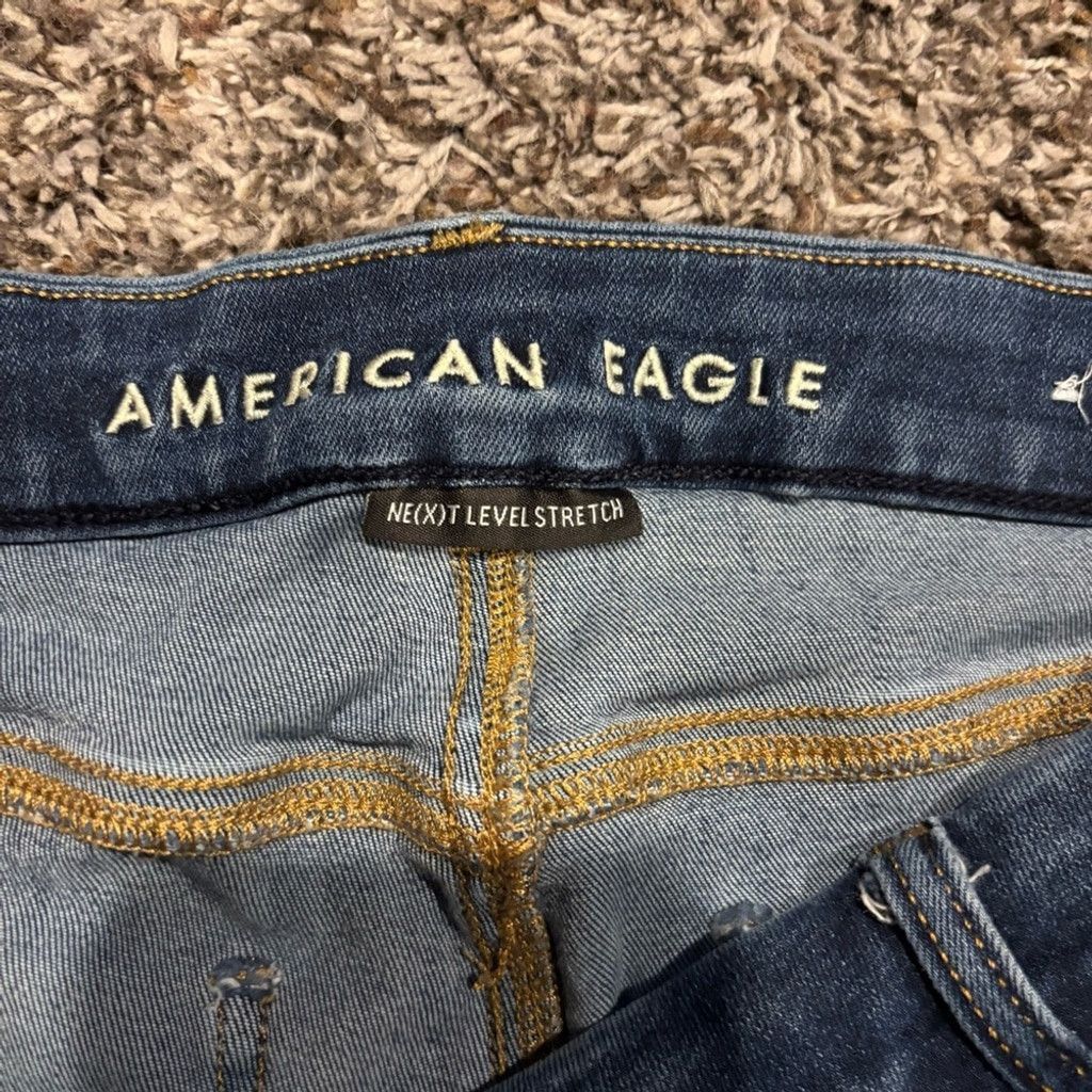 American Eagle Outfitters American Eagle Outfitters Curvy Hi Rise Jegging Jeans Size 36" / US 14 / IT 50 - 6 Thumbnail