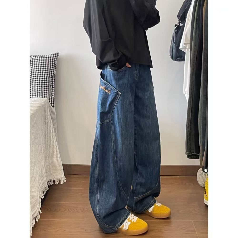 Japanese Brand × Jean Men's loose street wash vintage distressed cargo jeans Size US 32 / EU 48 - 3 Thumbnail