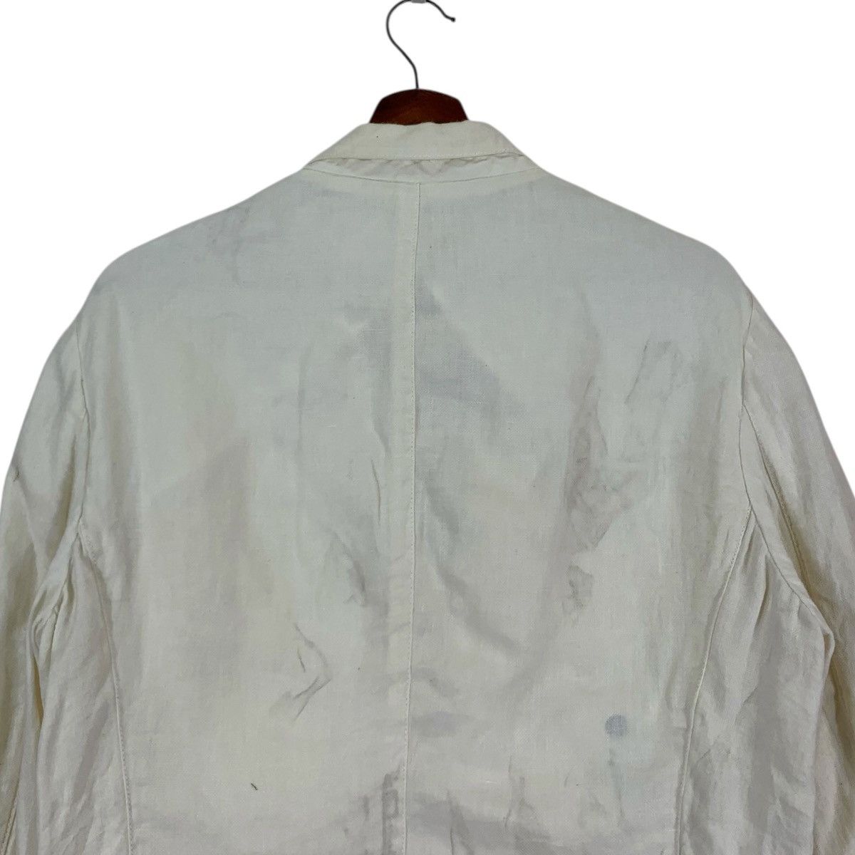 Armani × Armani Collezioni × Designer Vintage Armani Collezioni White Coat Size US L / EU 52-54 / 3 - 14 Thumbnail