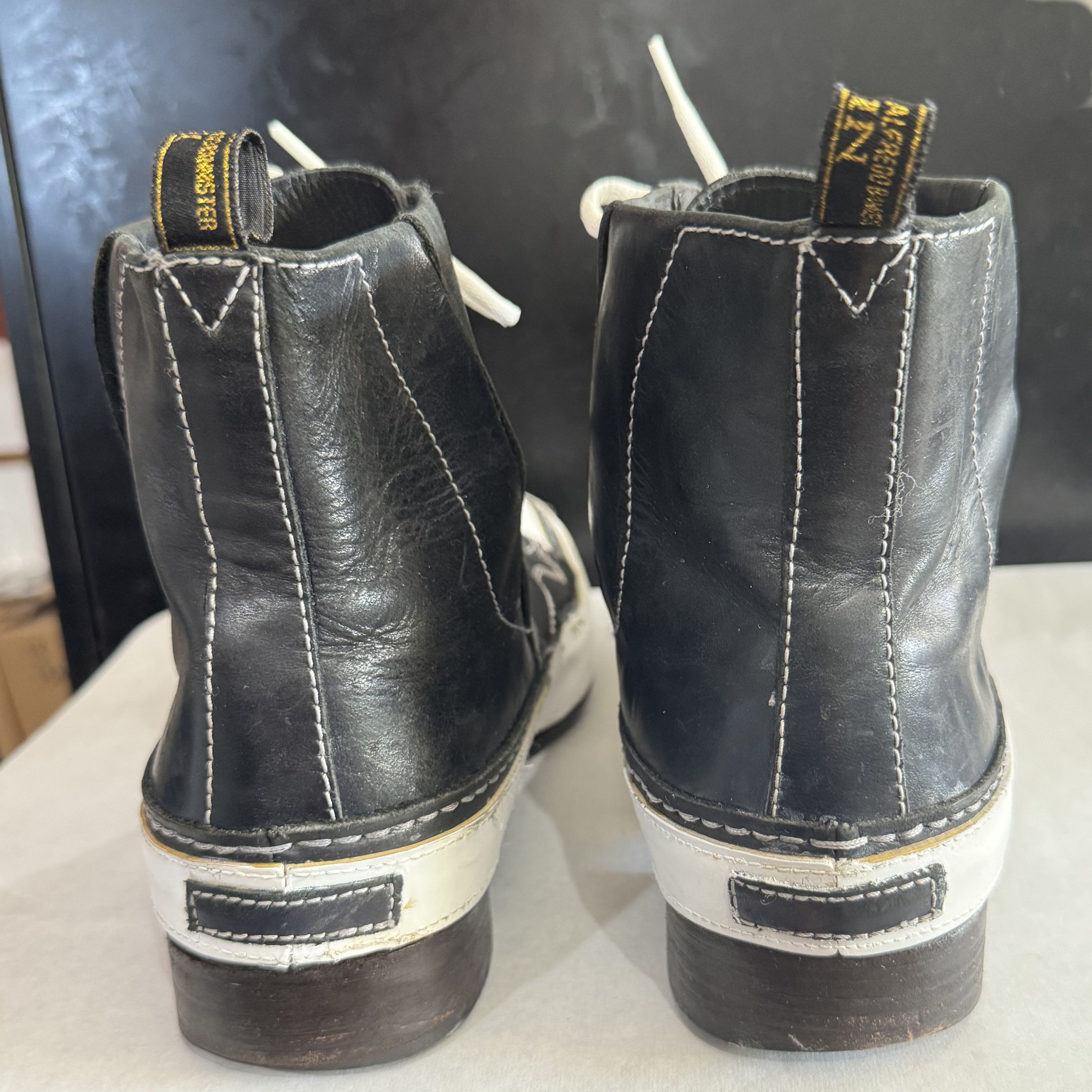 Alberto ALBERTO BANNISTER LEATHER HIGH TOP SNEAKERS Size US 10 / EU 43 - 4 Thumbnail