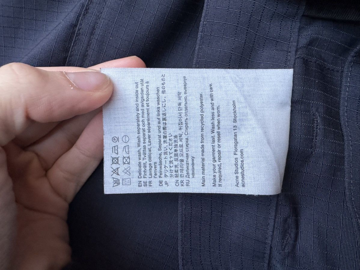 Acne Studios Acne Studios Ripstop Cargo Trousers Dark Blue Size US 32 / EU 48 - 6 Thumbnail