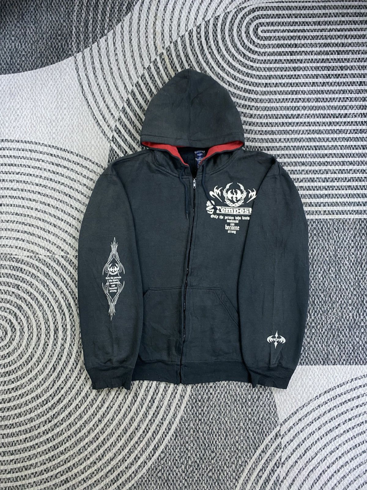Japanese Brand Vintage Tempest Chrome Hearts Style Zipper Hoodie Size US XL / EU 56 / 4 - 2 Thumbnail