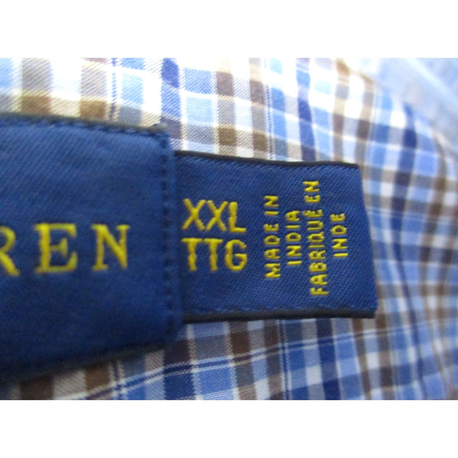 Ralph Lauren Ralph Lauren Shirt Men’s XXL Blue Long Sleeve Plaid Stretch Pony Size US XXL / EU 58 / 5 - 5 Thumbnail